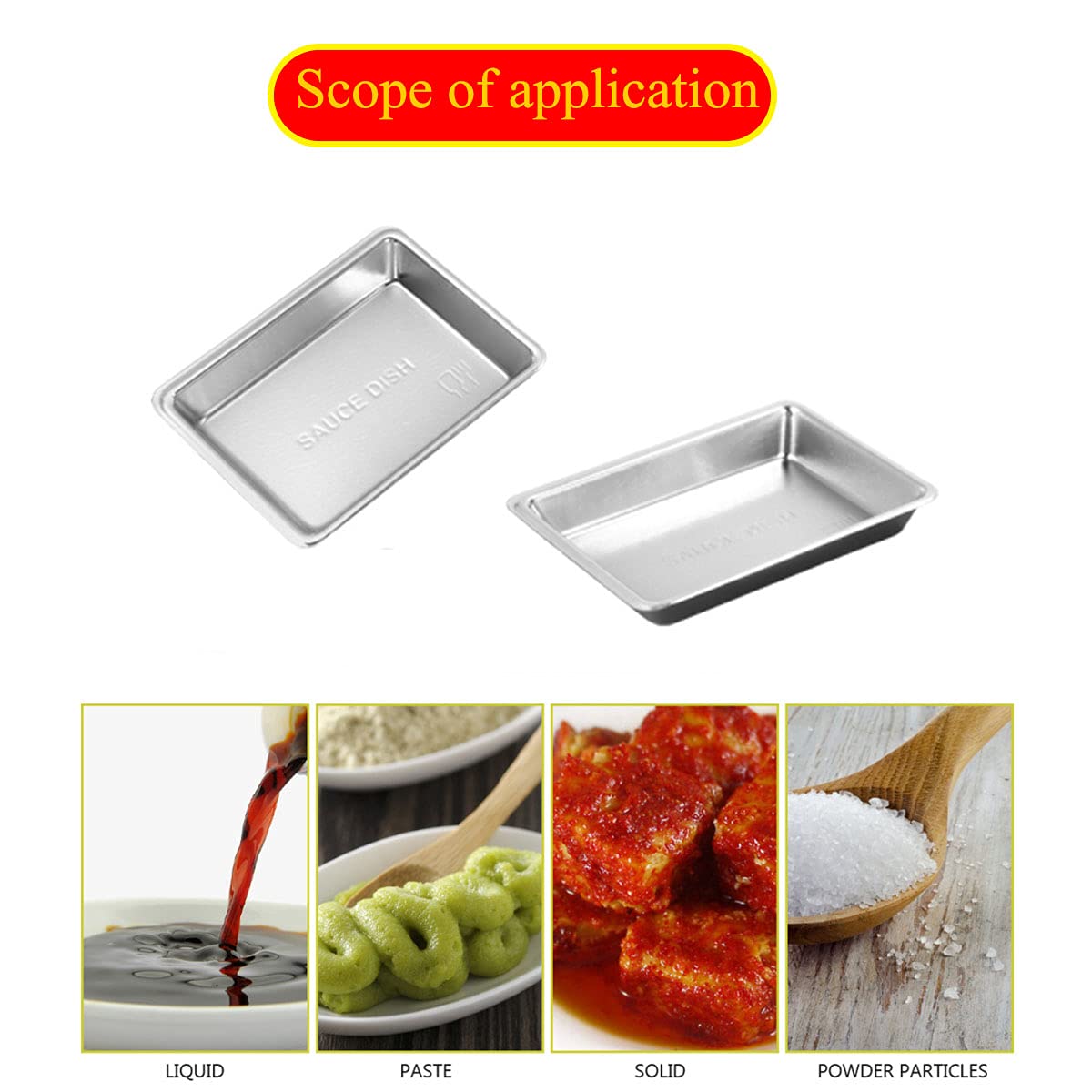 40-Piece Plastic Disposable Sauce Bowls - Small Rectangular Dipping Dishes for Soy Sauce, Condiments & Soups - Perfect for Home, Restaurants, Parties & Catering Events