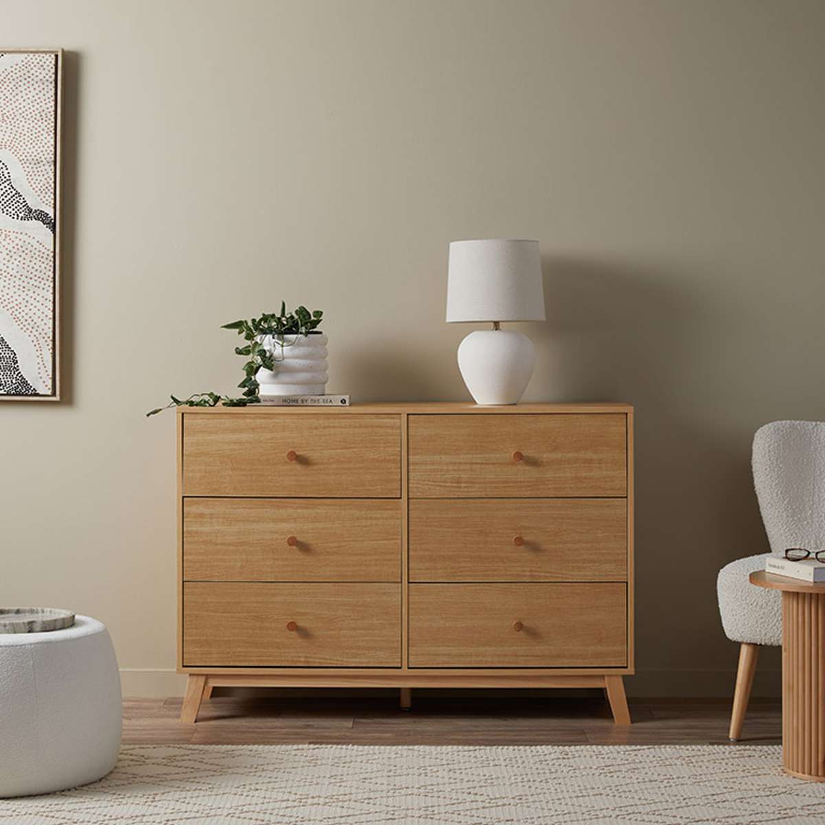 **Aspen Black 7-Piece Nursery Furniture Set - Natural Wood Baby Crib, Dresser & Changing Table for Newborns & Toddlers | Perfect for Modern Nursery & Bedroom Decor**