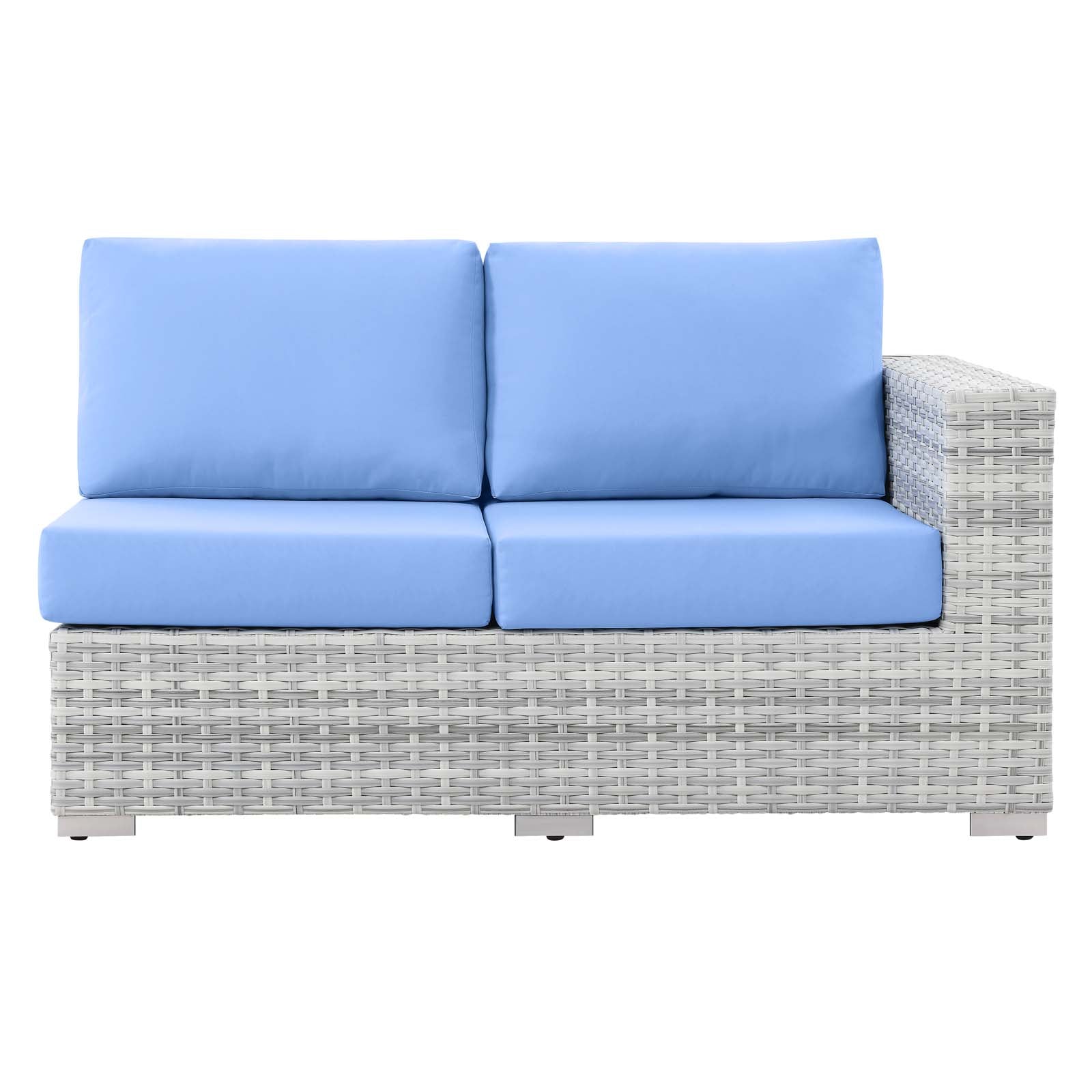 Comfortable Outdoor Patio Left Arm Loveseat - Durable & Weather-Resistant for Garden, Backyard, or Poolside Relaxation