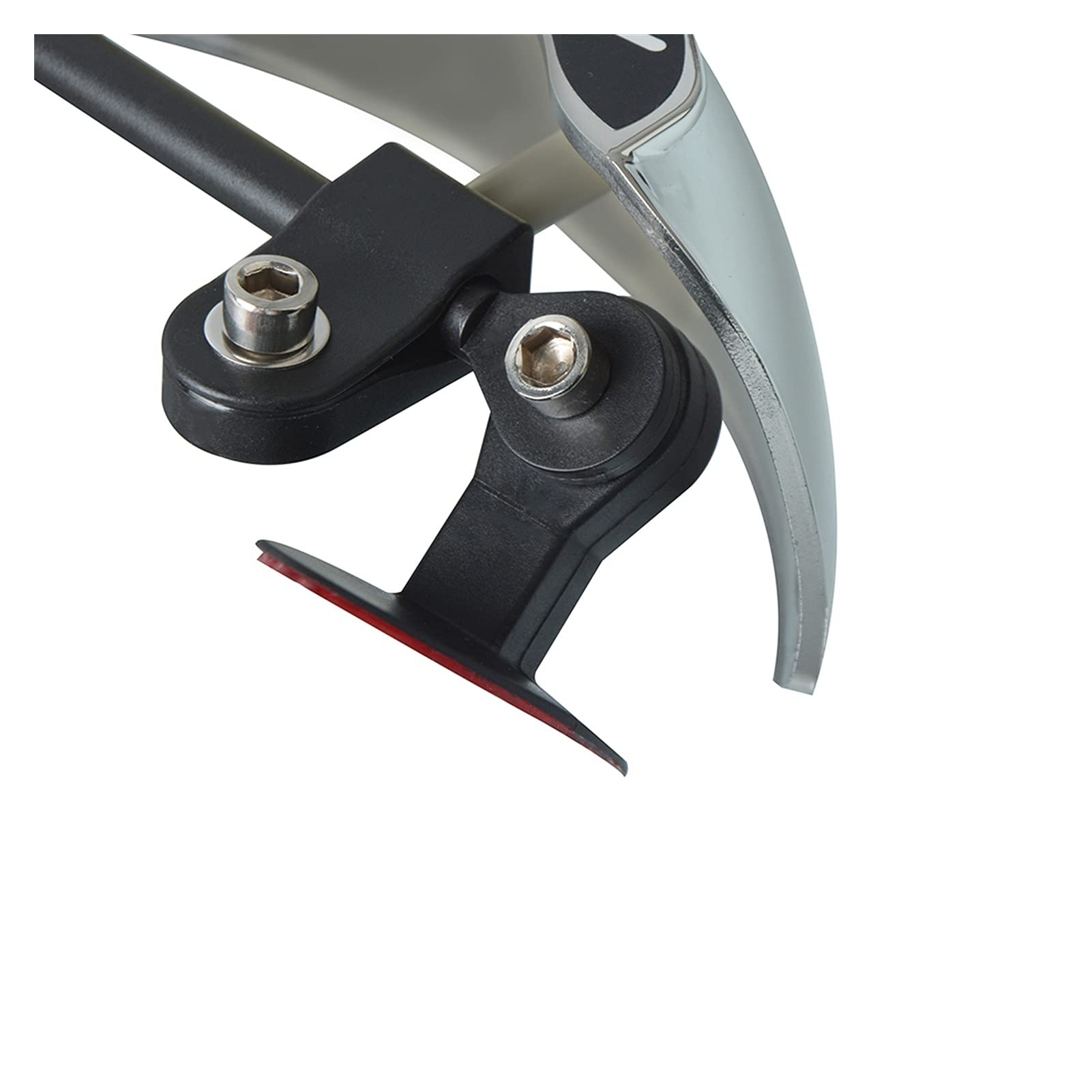 180+ Degree Wide Angle Blind Spot Motorcycle Windscreen Mirror - Safety Auxiliary Rearview Mirror for BMW - Perfect for Highway Riding & Lane Changing