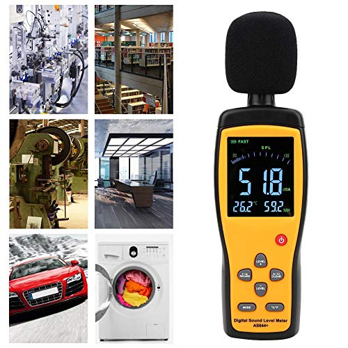 Hilitand AS844 Digital Sound Level Meter - Professional Noise Monitor & Decibel Meter for Home, Workplace, and Industrial Use