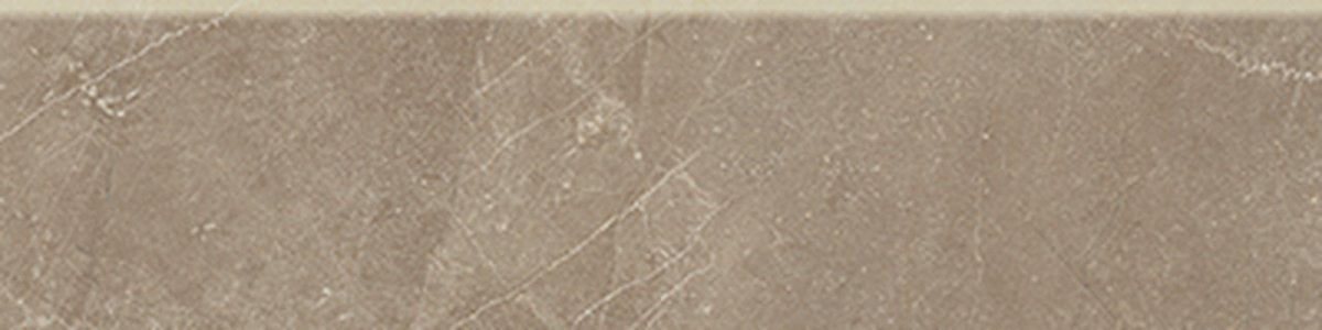 3 X 12 Inch Classic Pulpis Mocha Matte Glazed Porcelain Bullnose Tile - Perfect for Kitchen Backsplash, Bathroom Walls & Fireplace Surrounds
