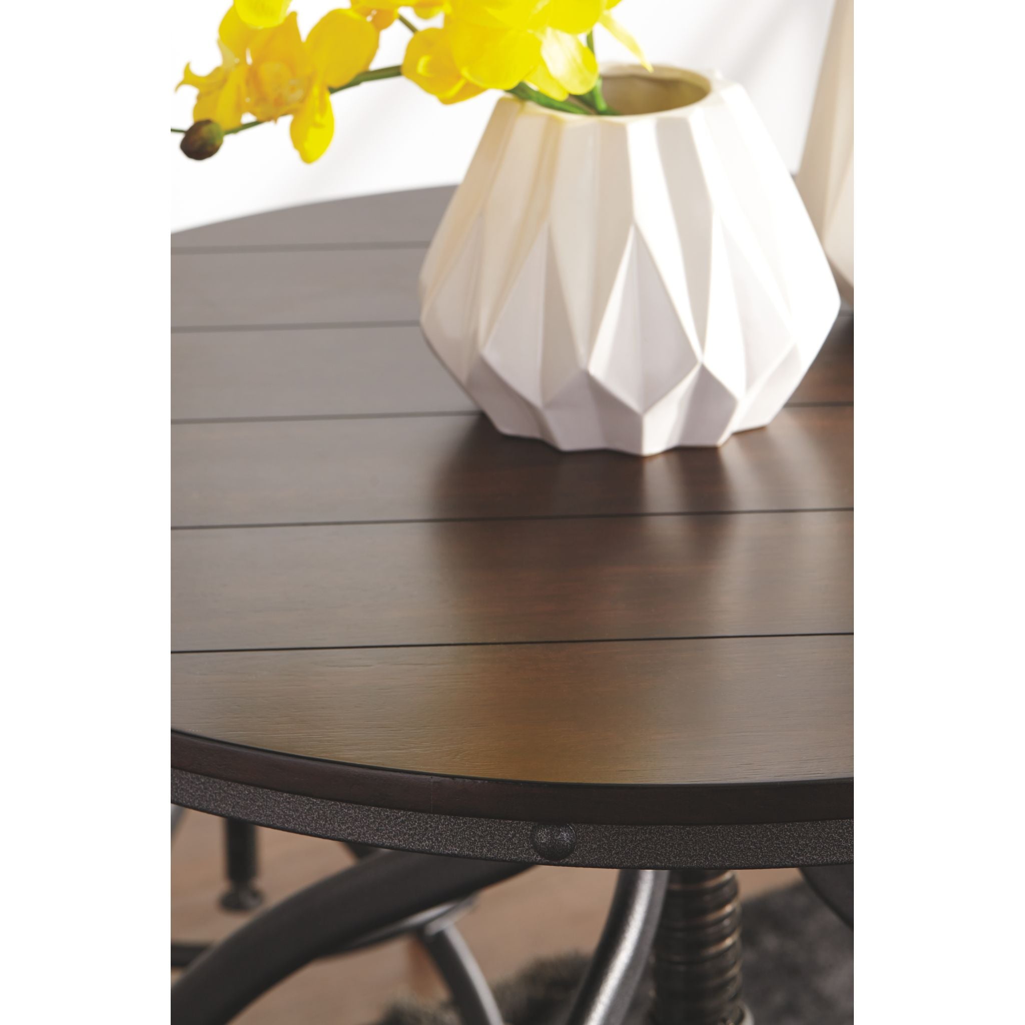 Bassello 3-Piece Counter Height Dining Set - Modern Bar Table & Stools for Kitchen, Breakfast Nook & Small Spaces - Perfect for Apartments, Condos & Tiny Homes