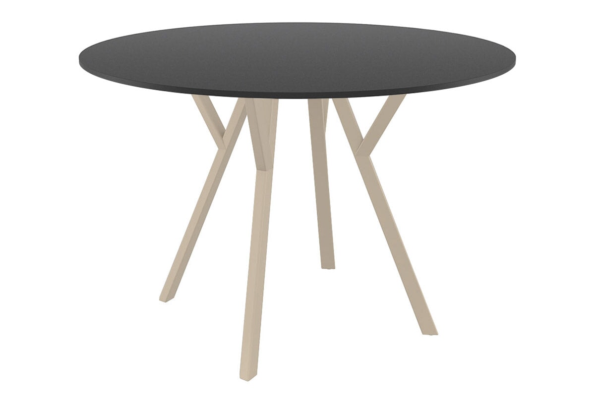 Premium Round Top Small Legs Table 35.4 Inches - Perfect for Restaurants, Cafes & Home Dining | Hospitality Plus Maximo