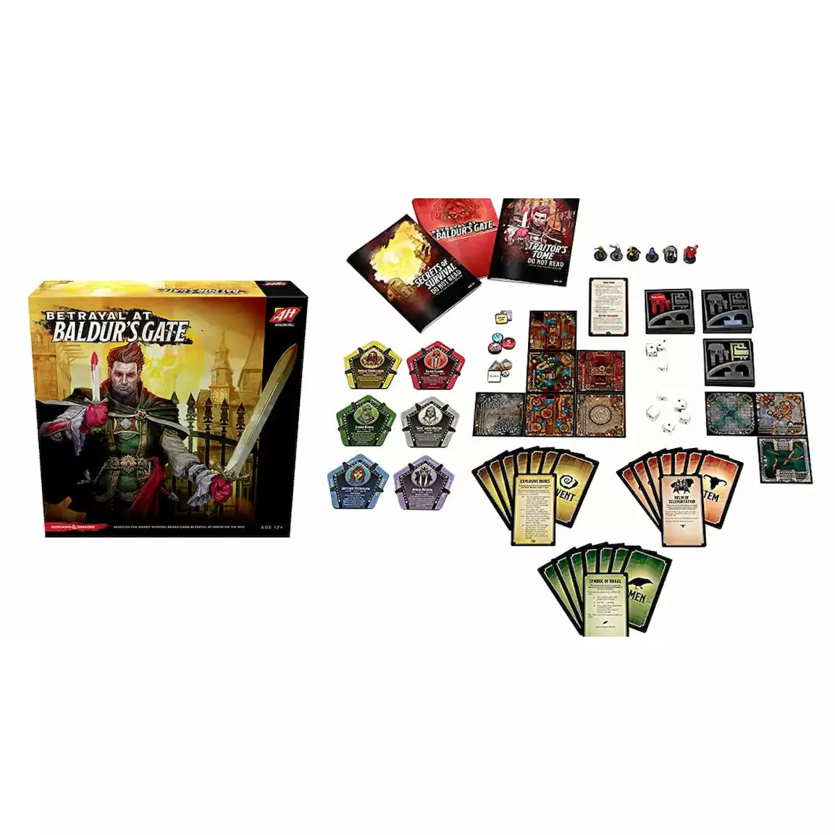 Betrayal at Baldur's Gate Board Game - Dungeons & Dragons Adventure Strategy Game for Adults & Teens - Perfect for Game Nights & Fantasy RPG Enthusiasts