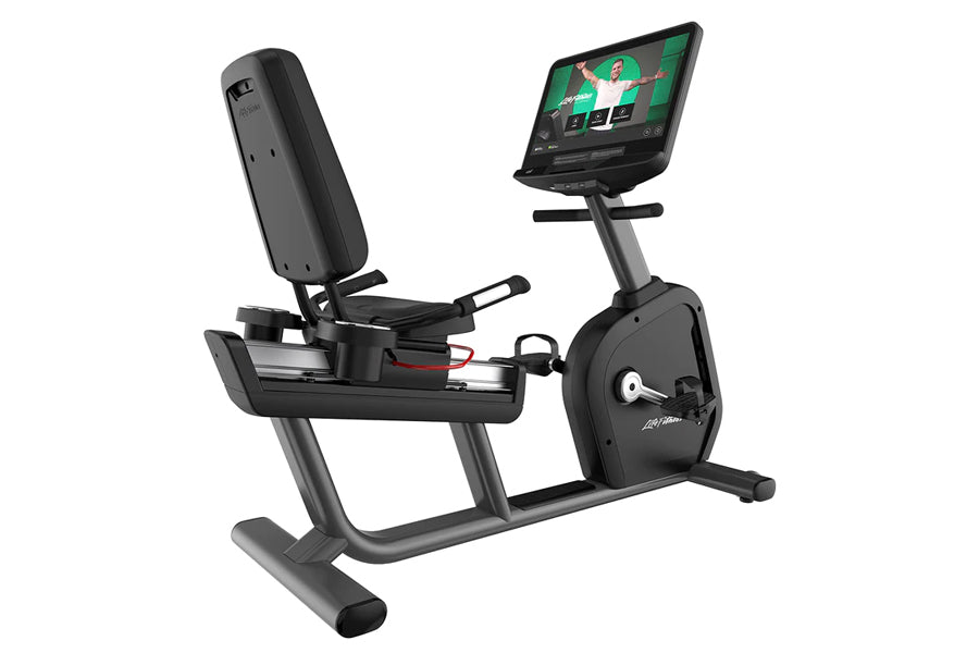Life Fitness Club Series Plus Recumbent Exercise Bike - Low-Impact Cardio Workout for Home & Commercial Gyms