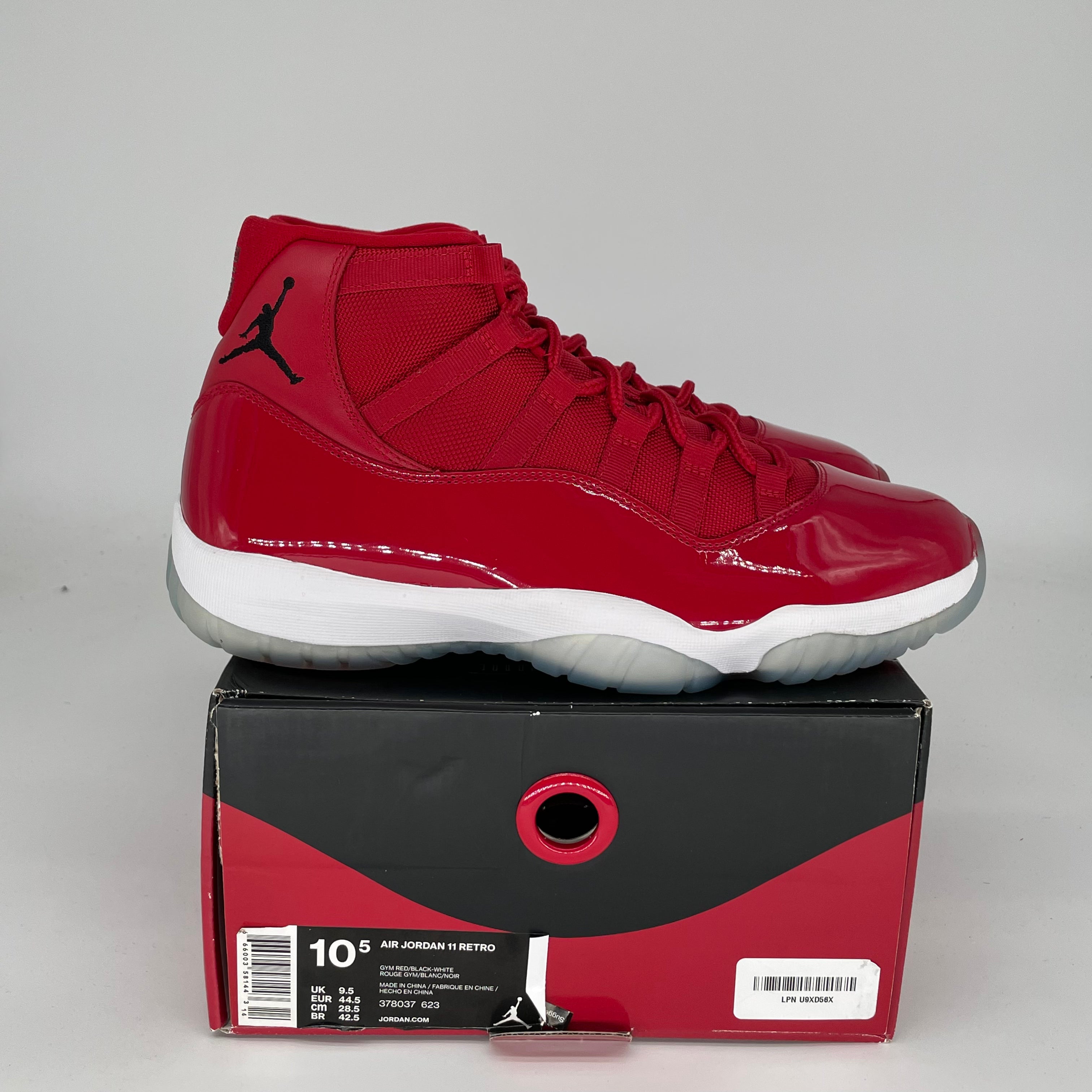 AIR JORDAN 11 WIN LIKE '96 Retro Basketball Shoes - Men's Size 10.5 (378037-623) - Perfect for NBA Games, Streetwear & Sneaker Collectors