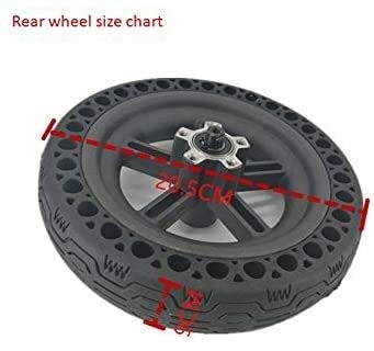**M365 Electric Scooter Rear Tire with Hub Disc Brake Set - Replacement Back Tyre for Xiaomi M365 - Perfect for Commuting & Urban Travel**