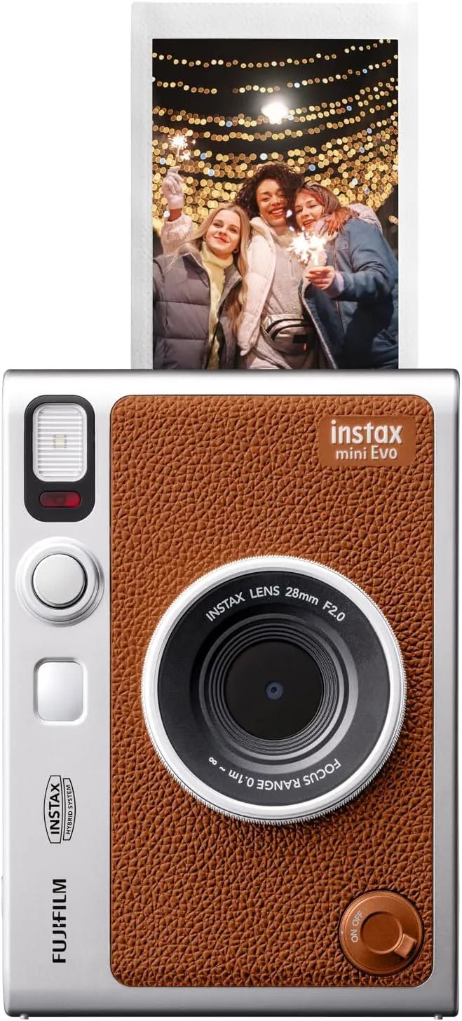 FUJIFILM INSTAX MINI EVO Hybrid Instant Camera - Print Digital Photos Instantly | Perfect for Travel, Parties & Memory Keeping