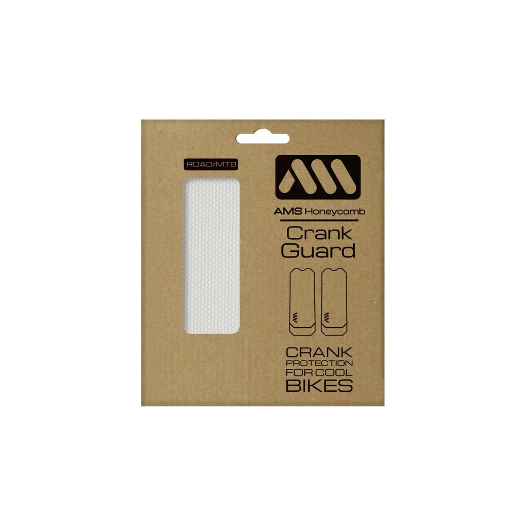 All Mountain Style Crank Guard - Clear/Silver - Durable Bike Chain Protection for Mountain Biking & Trail Riding