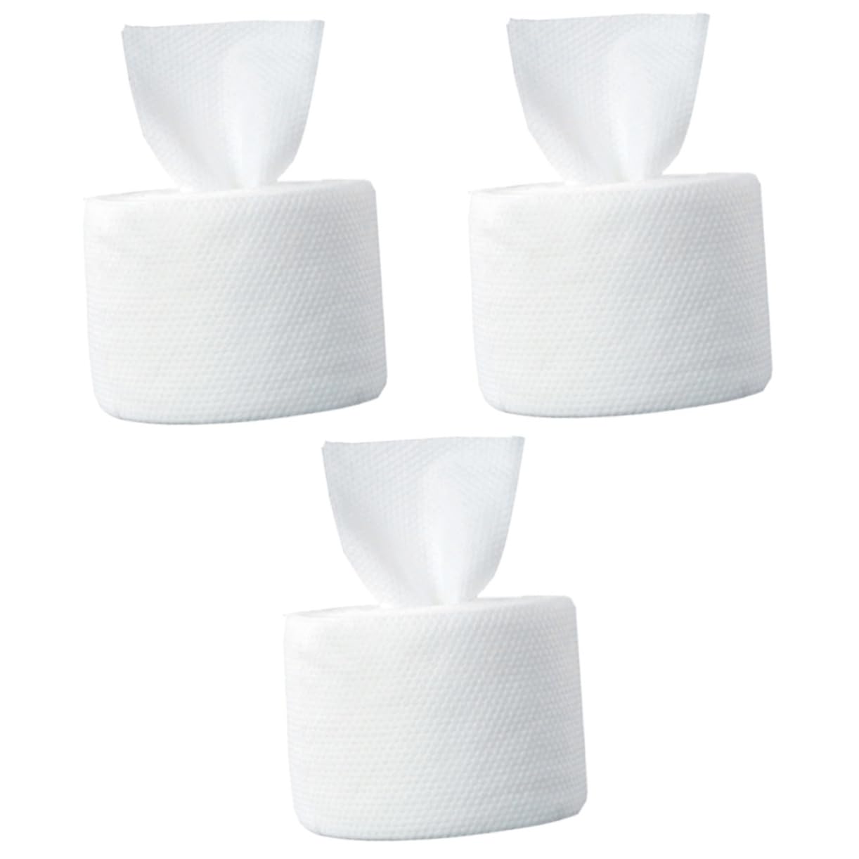 iPetBoom 3-Pack Portable Face Washing Towels - 100% Pure Cotton Travel Towels for Skincare & Makeup Removal | Perfect for Travel, Gym, Camping & Daily Use (White)