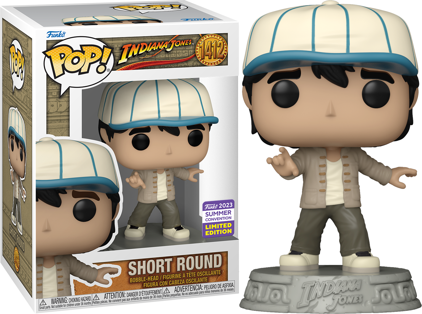 Indiana Jones Short Round Action Figure #1412 - Collectible Movie Toy for Fans & Display