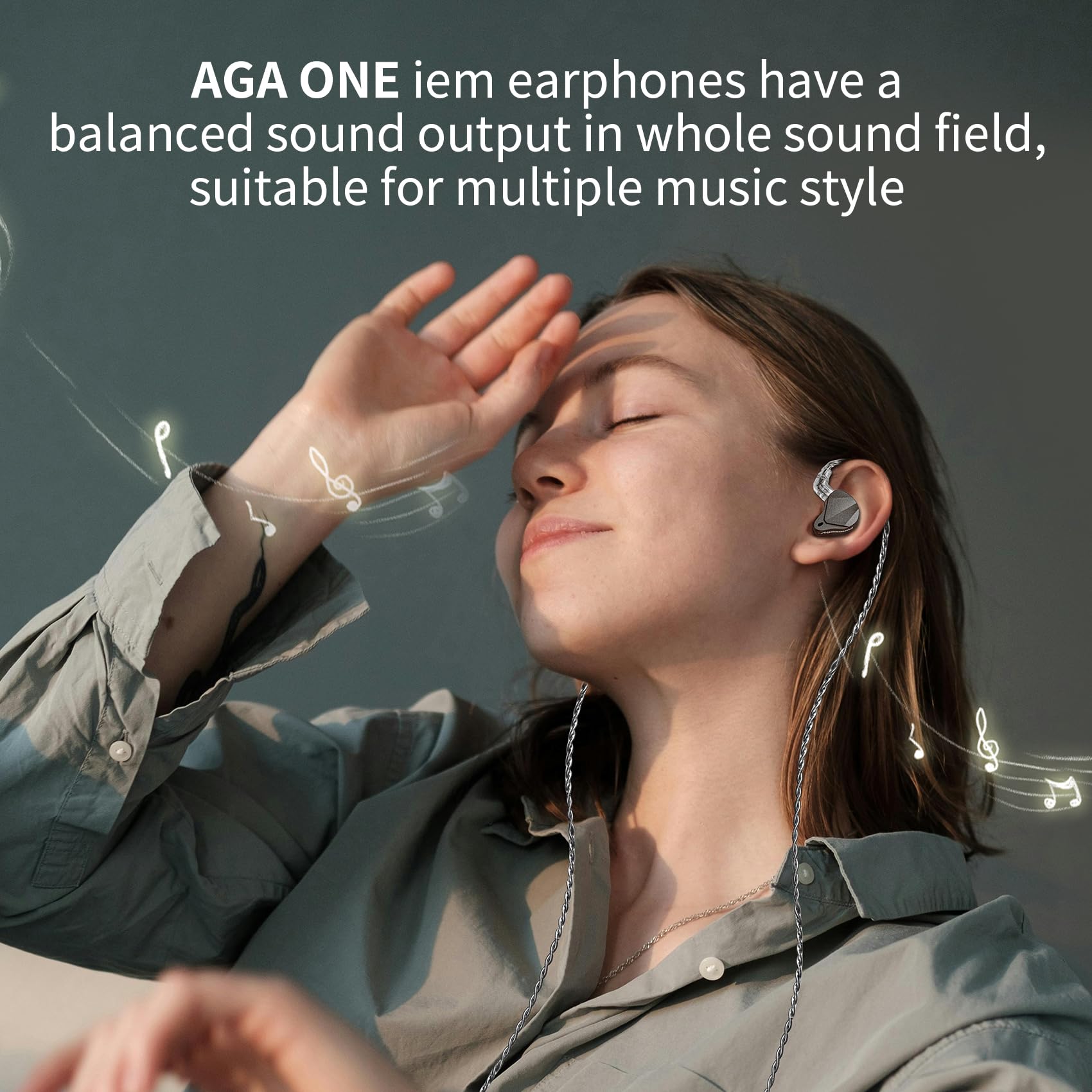 KeepHiFi AGA ONE HiFi Earbuds with 16-Core Silver-Plated IEM Cable (QDC Pin) - Premium Sound Quality for Audiophiles, Musicians & Travelers