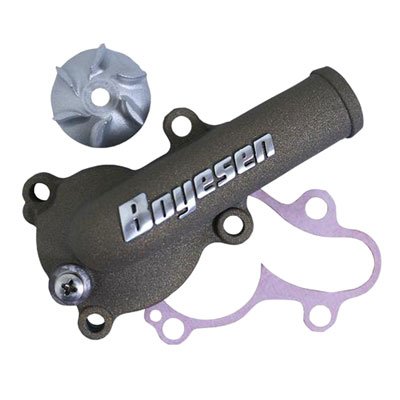 Boyesen Supercooler Water Pump Cover & Impeller Kit - Magnesium Upgrade for Kawasaki KX450F (2016-2018) | Improves Engine Cooling for Motocross & Off-Road Racing