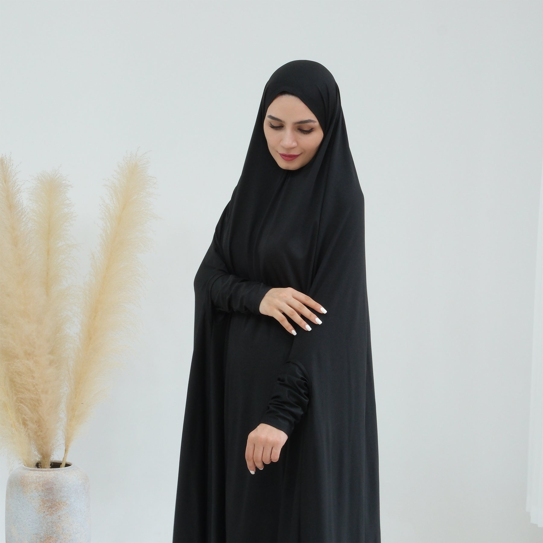 Awra Cape Hijab Combo - Black Muslim Scarf & Shawl Set for Women - Perfect for Prayer, Modest Fashion, and Everyday Wear