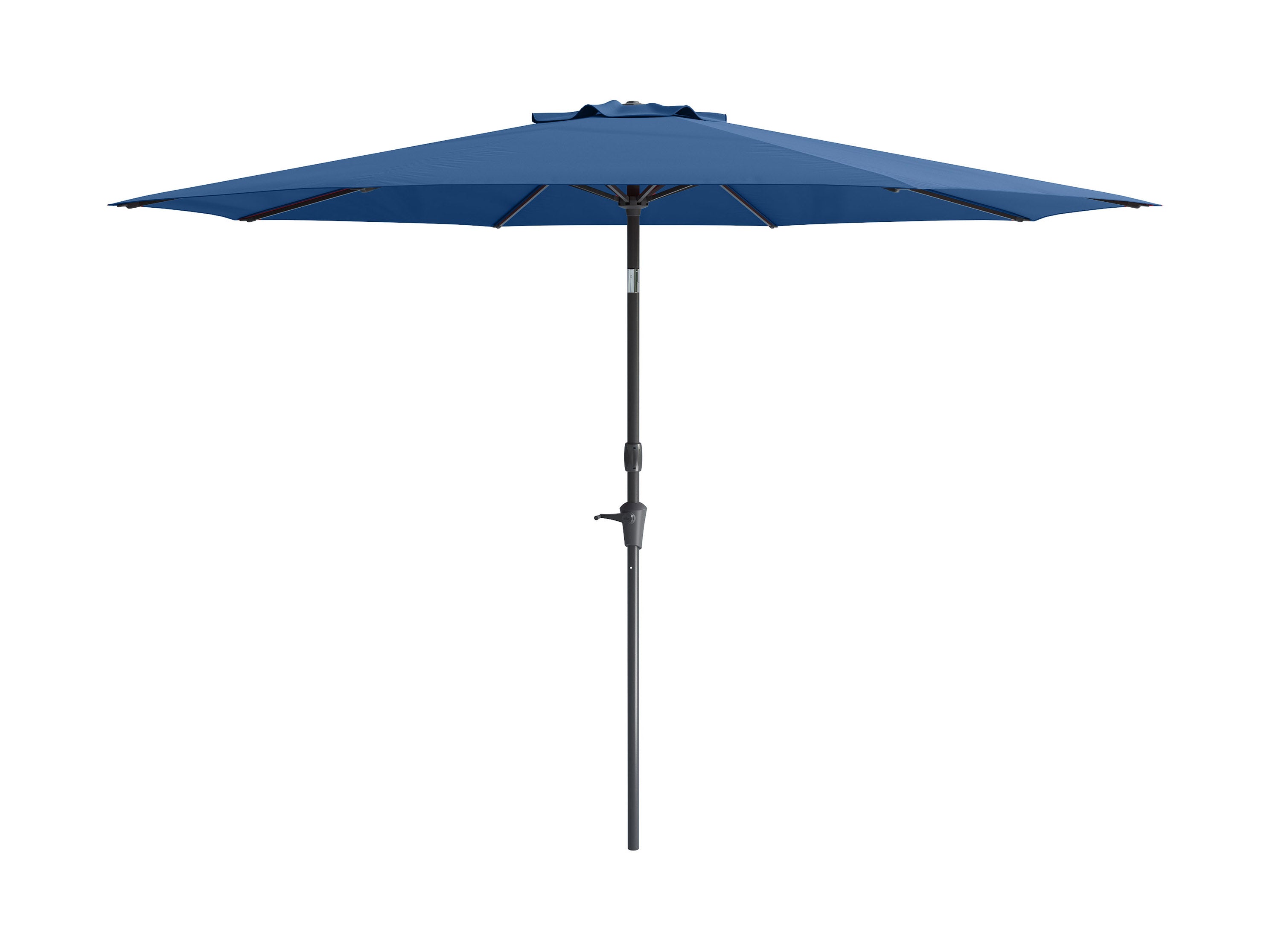 10ft Wind Resistant Cobalt Blue Patio Umbrella - Heavy Duty Outdoor Market Umbrella for Garden, Poolside, Backyard & Restaurant Use