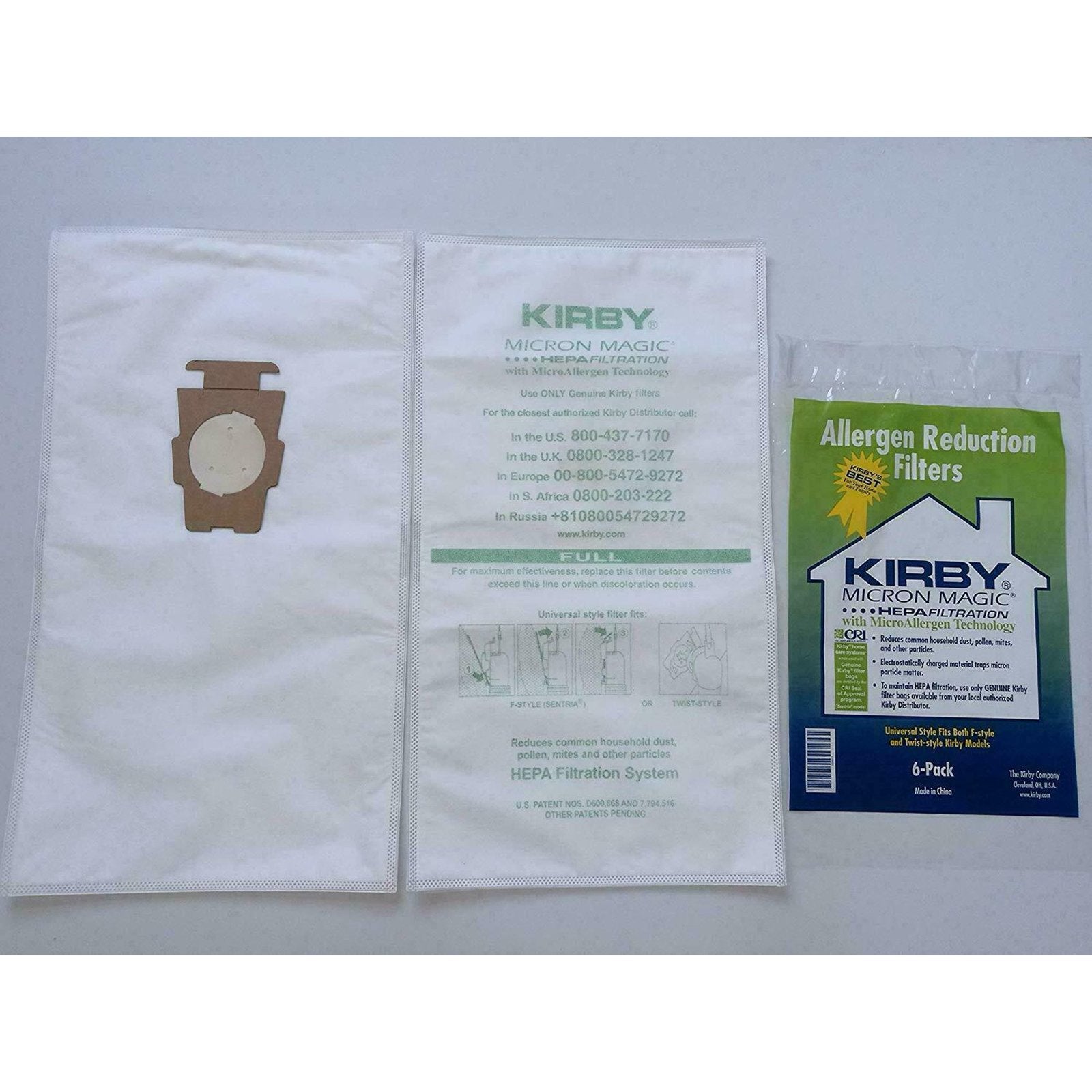Genuine Kirby 204811 HEPA Filtration Vacuum Bags for Sentria Models - Dust & Allergen Protection for Home Cleaning