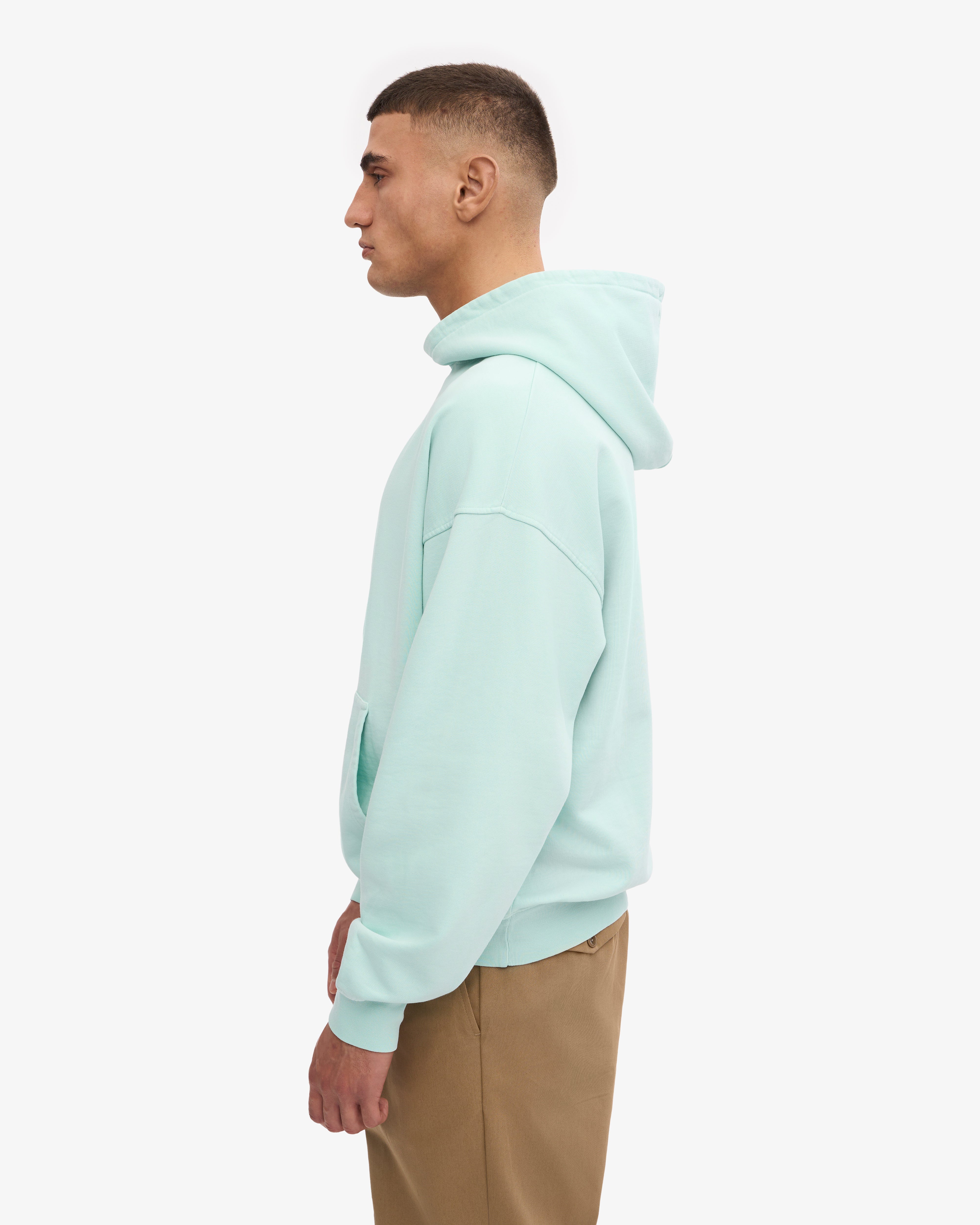Organic Oversized Hoodie - Light Aqua | Soft & Cozy Pullover Sweatshirt for Women & Men | Perfect for Casual Wear, Lounging & Outdoor Activities