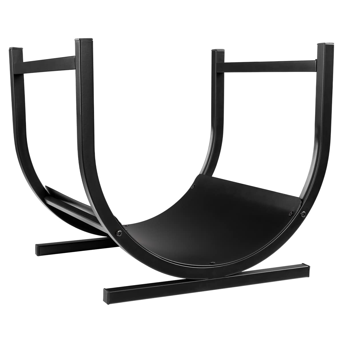 DOEWORKS Small Firewood Rack - Decorative Log Holder for Fireplace, Indoor/Outdoor Use - Perfect for Living Room, Patio, and Camping Trips