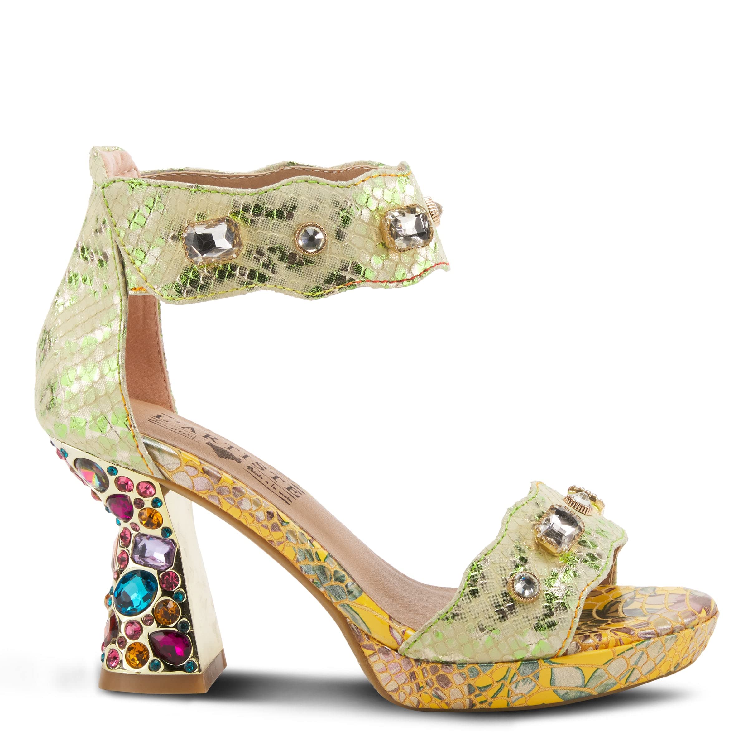 L'Artiste by Spring Step Women's Jewel Sandals - Comfortable Boho Beaded Flip Flops for Summer | Perfect for Beach, Vacation & Casual Outfits