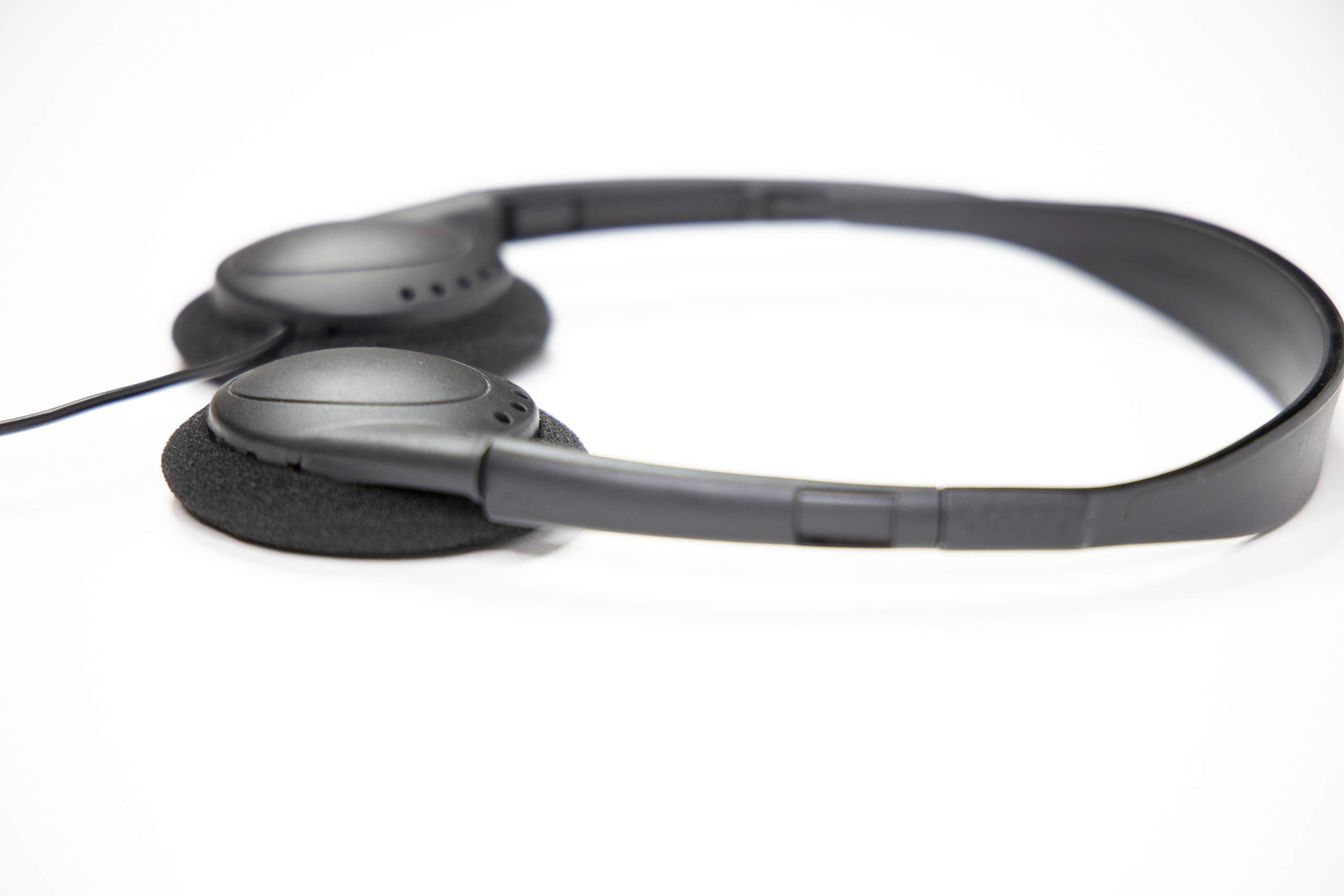 (30 Pack) Bulk Disposable Headphones - Adjustable & Reusable for School, Library, Classroom, Airplane, Hospital, Museum, Hotel, Gym - Comfortable & Compact for Students & Travelers - Perfect for Online Learning, Audio Tours & Noise Isolation
