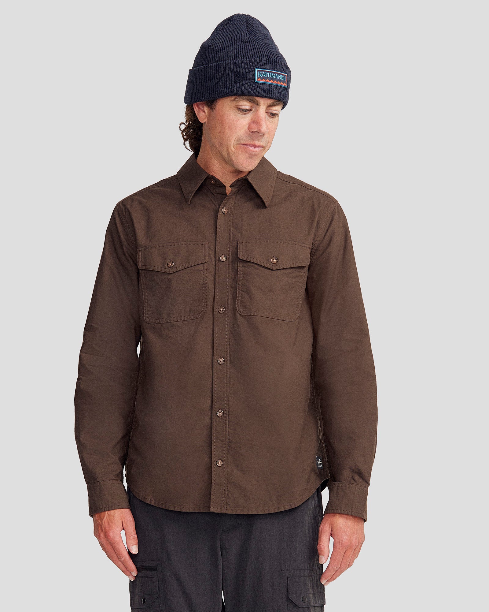 Vander HT Men's Long Sleeve Casual Shirt - Breathable Comfort Fit Button Down Shirt for Work & Outdoor | Cold Brew Collection | Perfect for Office, Dating & Travel