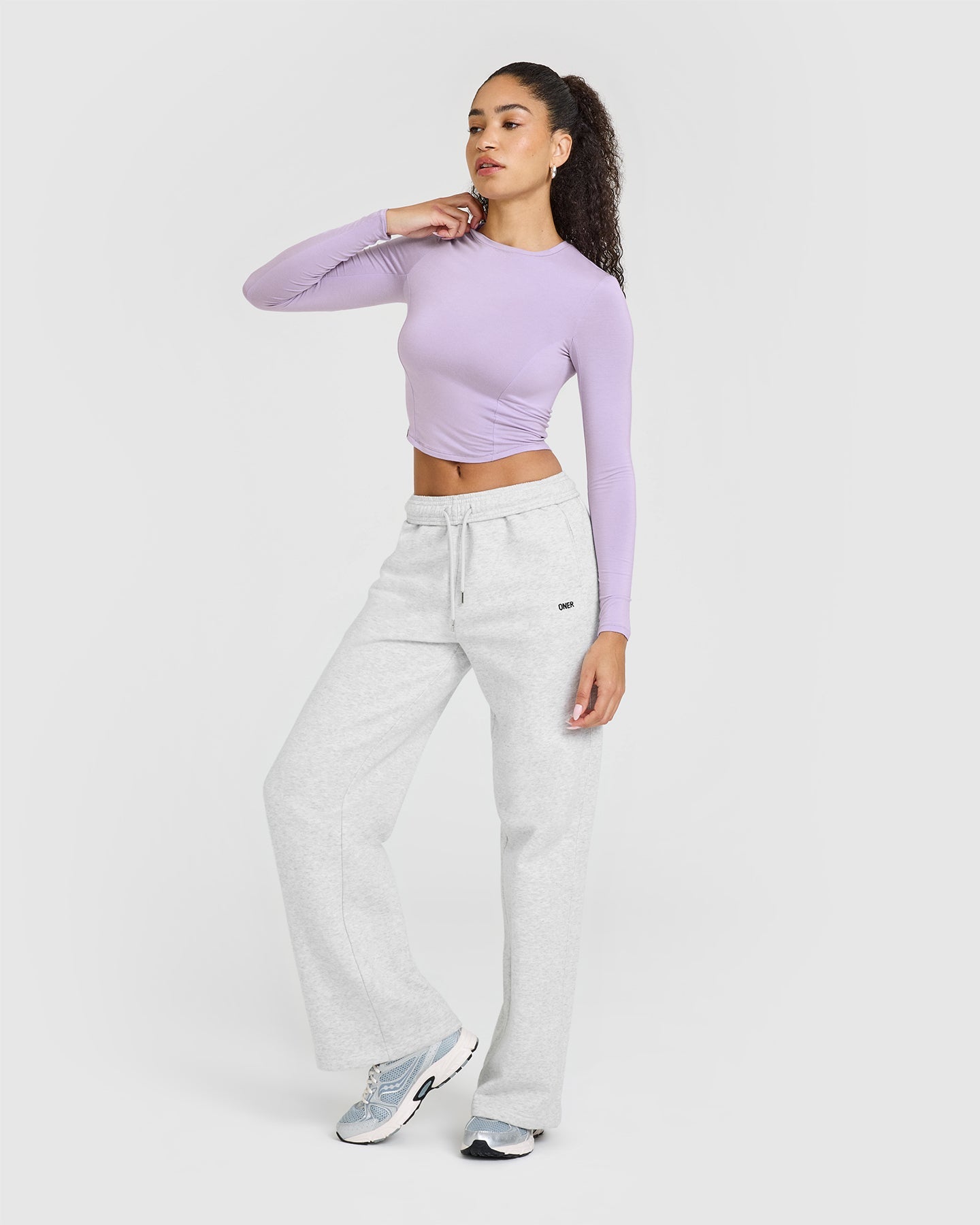 Mellow™ Soft Mid Long Sleeve Women's Tops - Wisteria Purple | Comfortable Stretch Fabric for Everyday Wear, Work & Casual Outfits