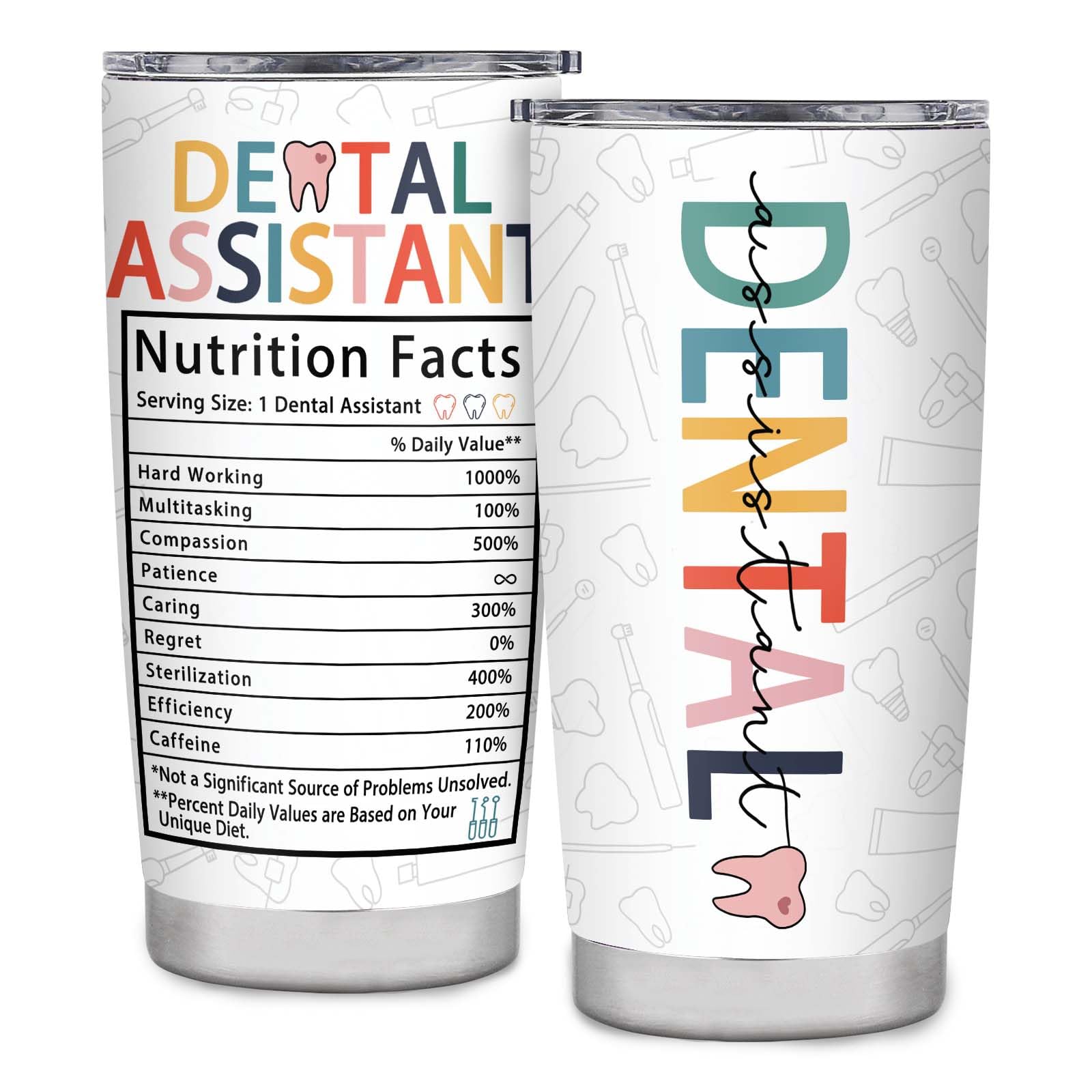 Dental Assistant Gifts for Women - 20oz Inspirational Tumbler for Dental Office | Perfect Appreciation Gift for Dental Hygienists & Assistants | Ideal for Work, Study, or Daily Hydration
