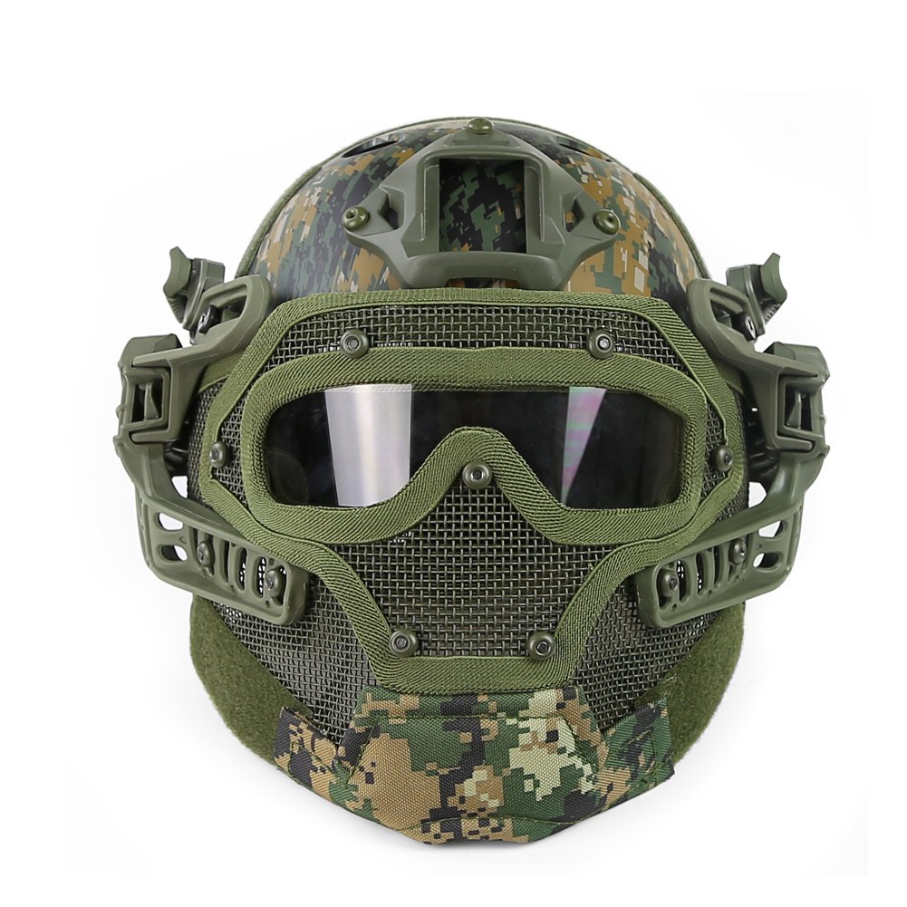 Tactical G4 Protective Helmet System with Goggles - Military Grade Airsoft Paintball Mask for Army, War Games & Hunting | Perfect for Outdoor Combat Simulation & Tactical Training