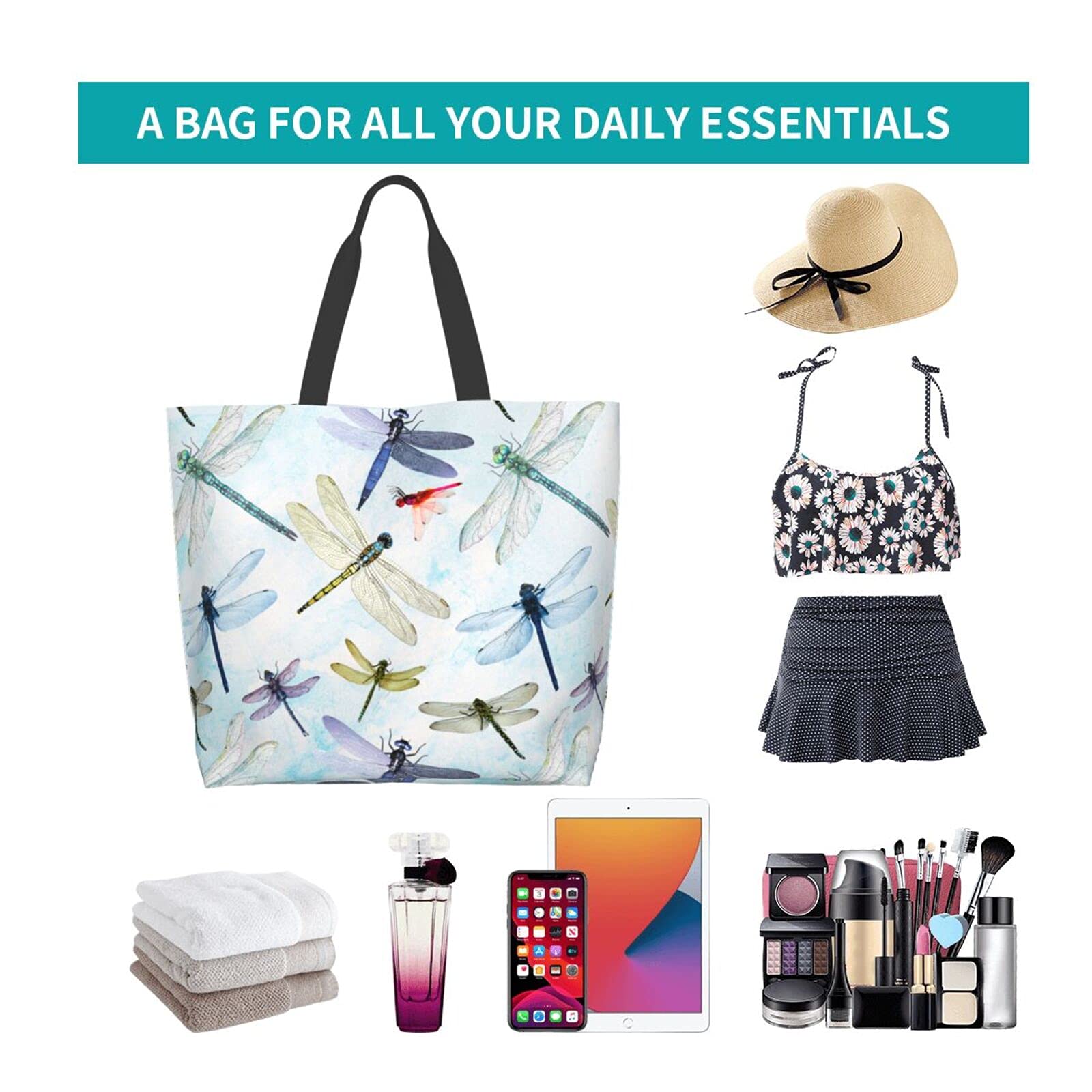 Stylish Flower Sugar Skull Tote Bag for Women - Reusable Shoulder Bag Perfect for Travel, Beach, Shopping & Work | Trendy Daily Use & Festival Accessory