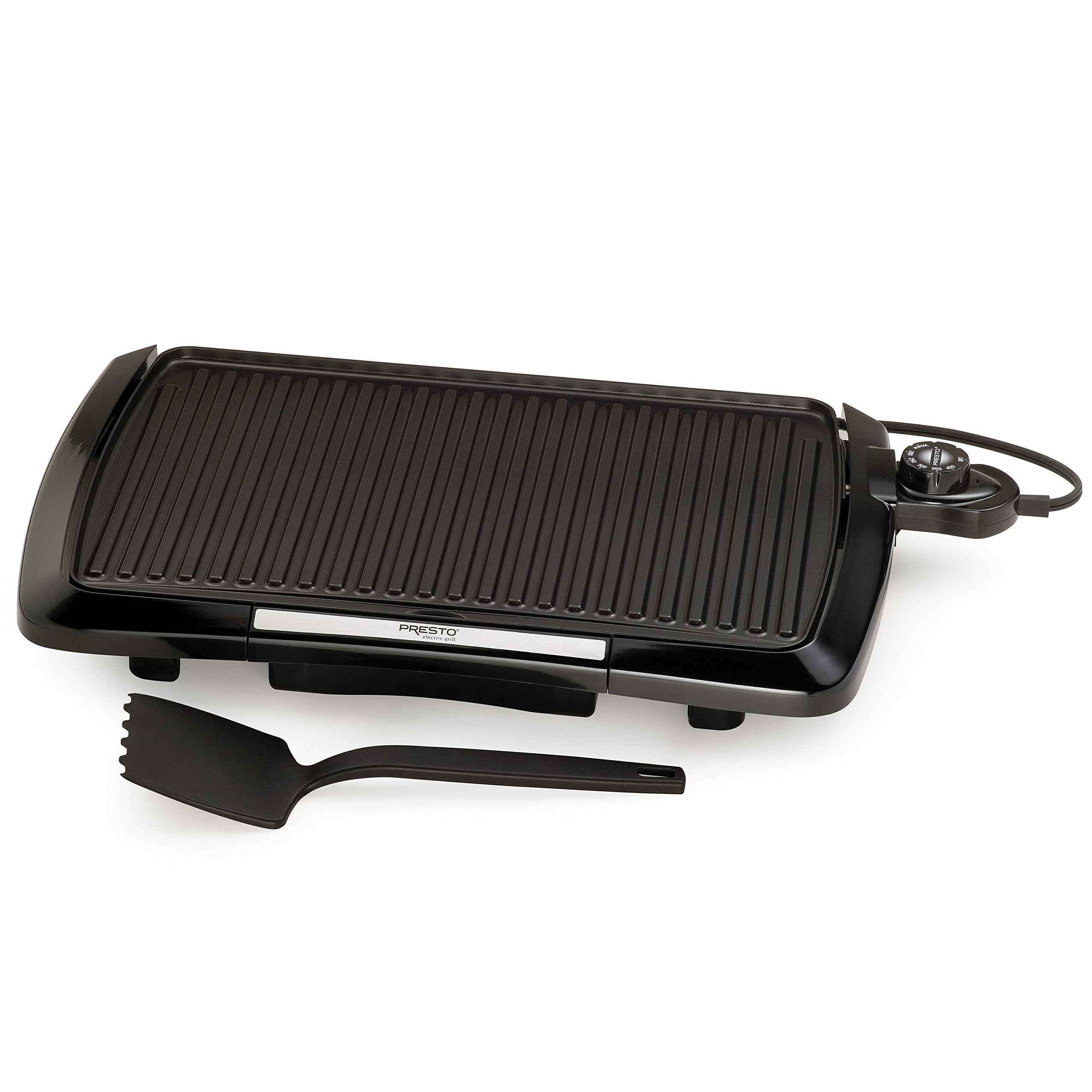 Presto 09020 Cool Touch Electric Indoor Grill - Non-Stick Surface, Adjustable Temperature, Perfect for Paninis, Burgers & Healthy Cooking at Home