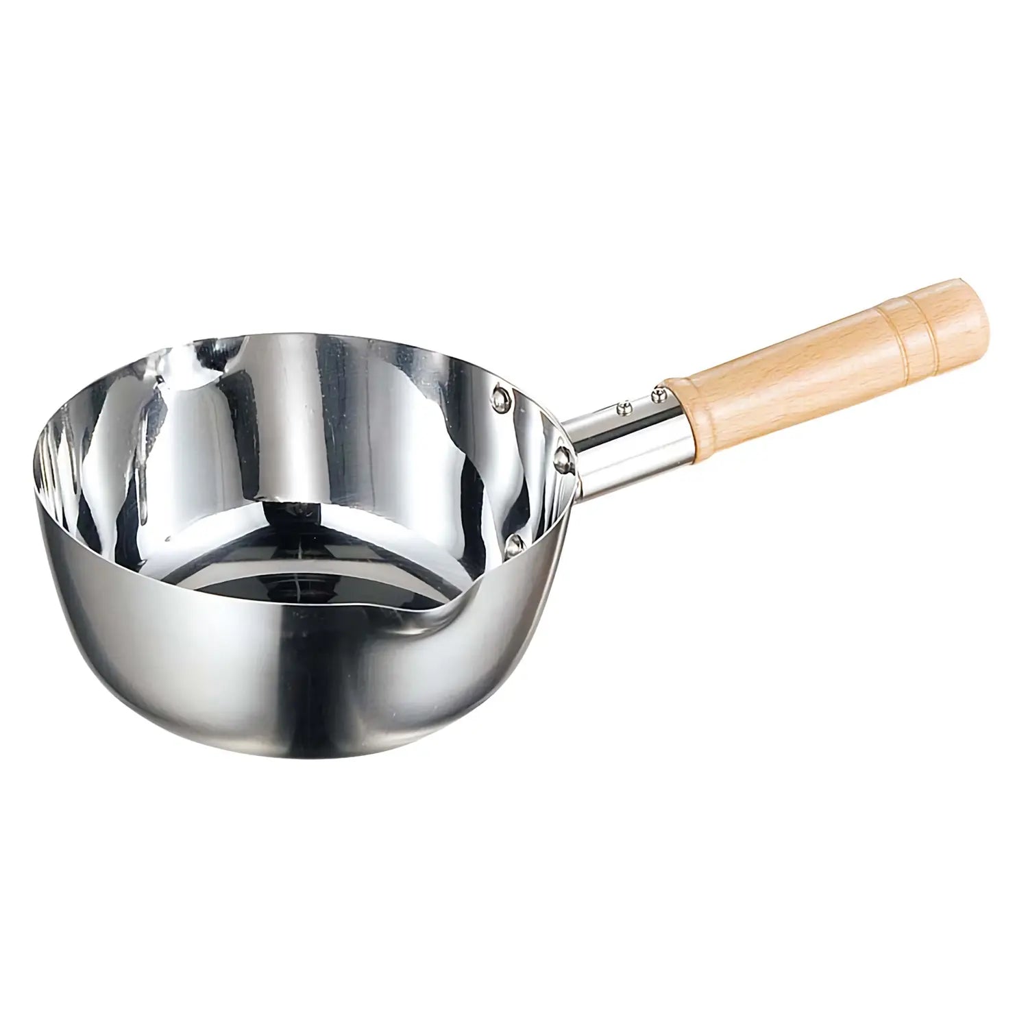 Akagawa Kibutsu Premium Stainless Steel Induction Yukihira Saucepan - 3.5QT Mirror Finish Cookware for Professional Chefs & Home Cooking - Perfect for Sauces, Soups, and Simmering Dishes