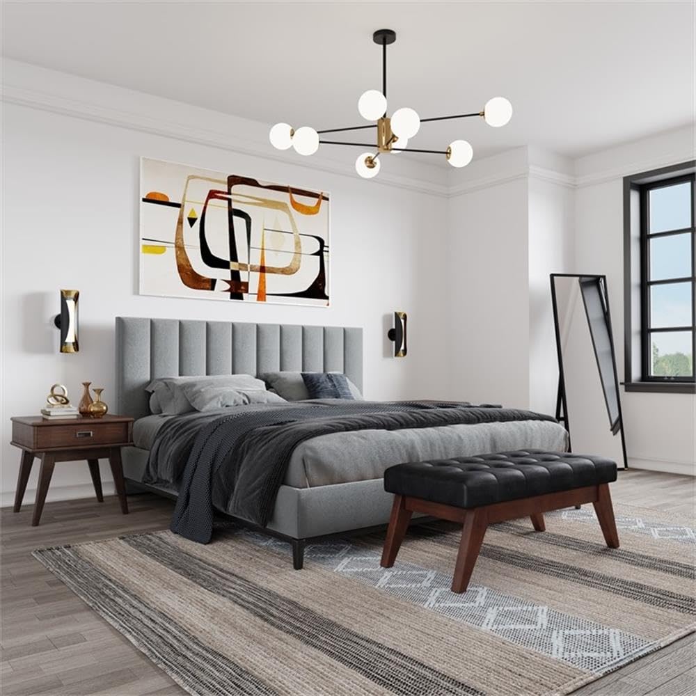 SIMPLIHOME Hart 8x10 Area Rug - Modern Taupe & Black Contemporary Design - Soft Living Room Rug, Cozy Bedroom Carpet, Elegant Dining Room Floor Mat - Perfect for Home Decor, Office Space & Apartment Styling