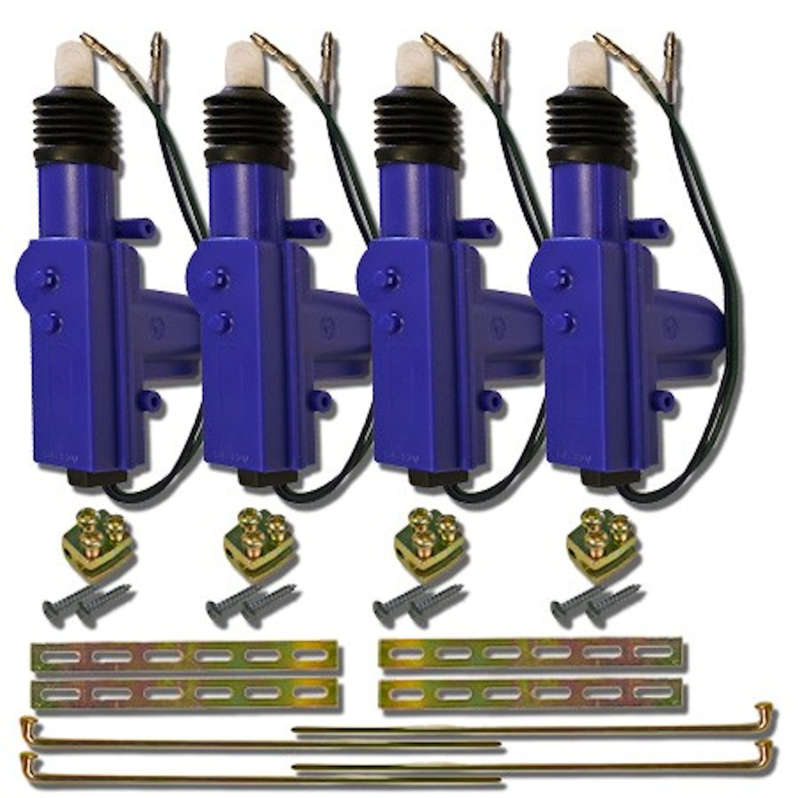 Heavy Duty Universal 12V 360° Power Door Lock Actuator - 4 Pack for Car, Truck, SUV & Van - Auto Locking System Replacement & Repair Parts