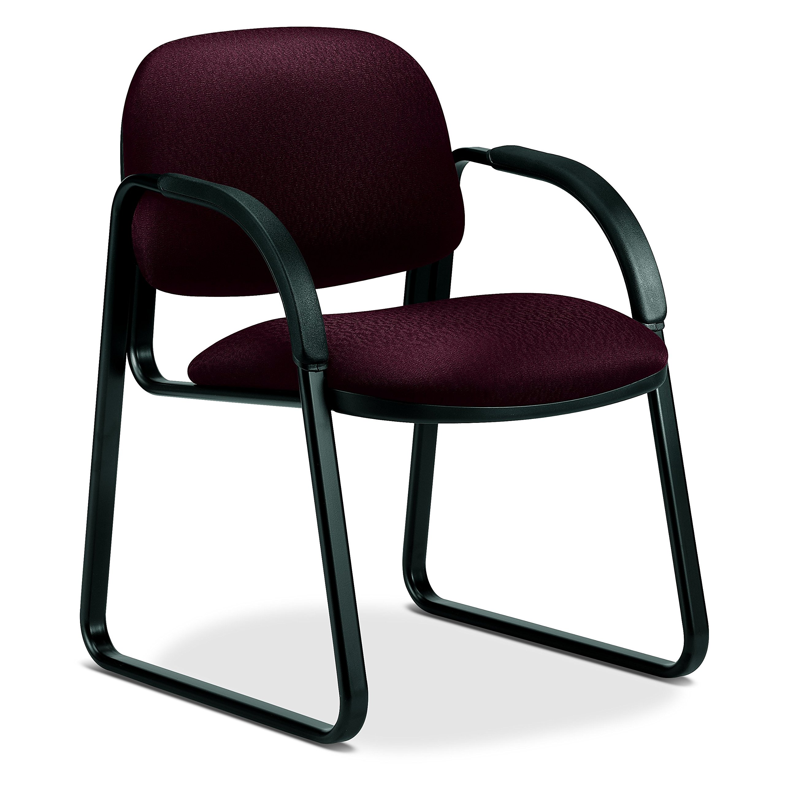 HON Sensible Seating 6008 Sled Base Guest Chair in Bronze - Modern Office Chair for Reception, Conference Rooms & Waiting Areas