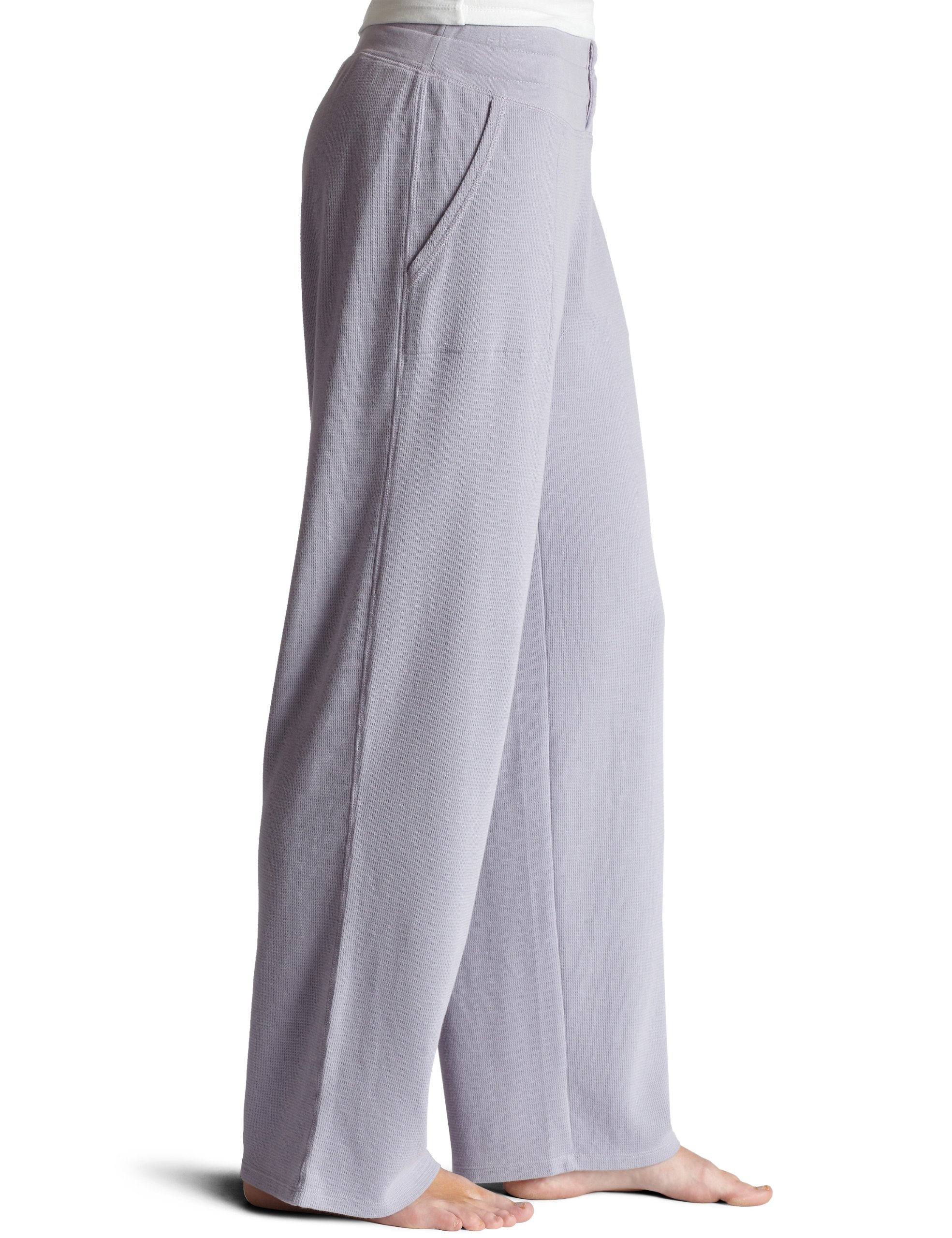 Nautica Women's Waffle Knit Lounge Pants - Soft Comfortable Elastic Waist Joggers for Relaxing at Home, Yoga & Casual Wear