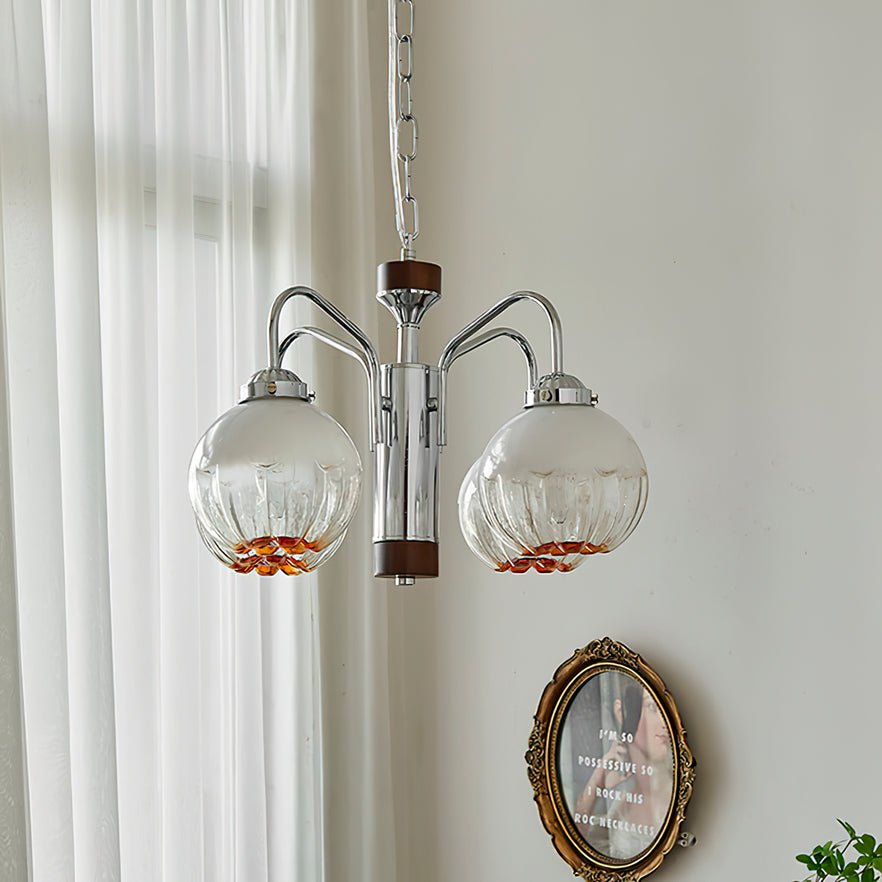 Elegant Flower Bud Chandelier - Modern Floral Crystal Ceiling Light Fixture for Dining Room, Bedroom & Living Room Decor