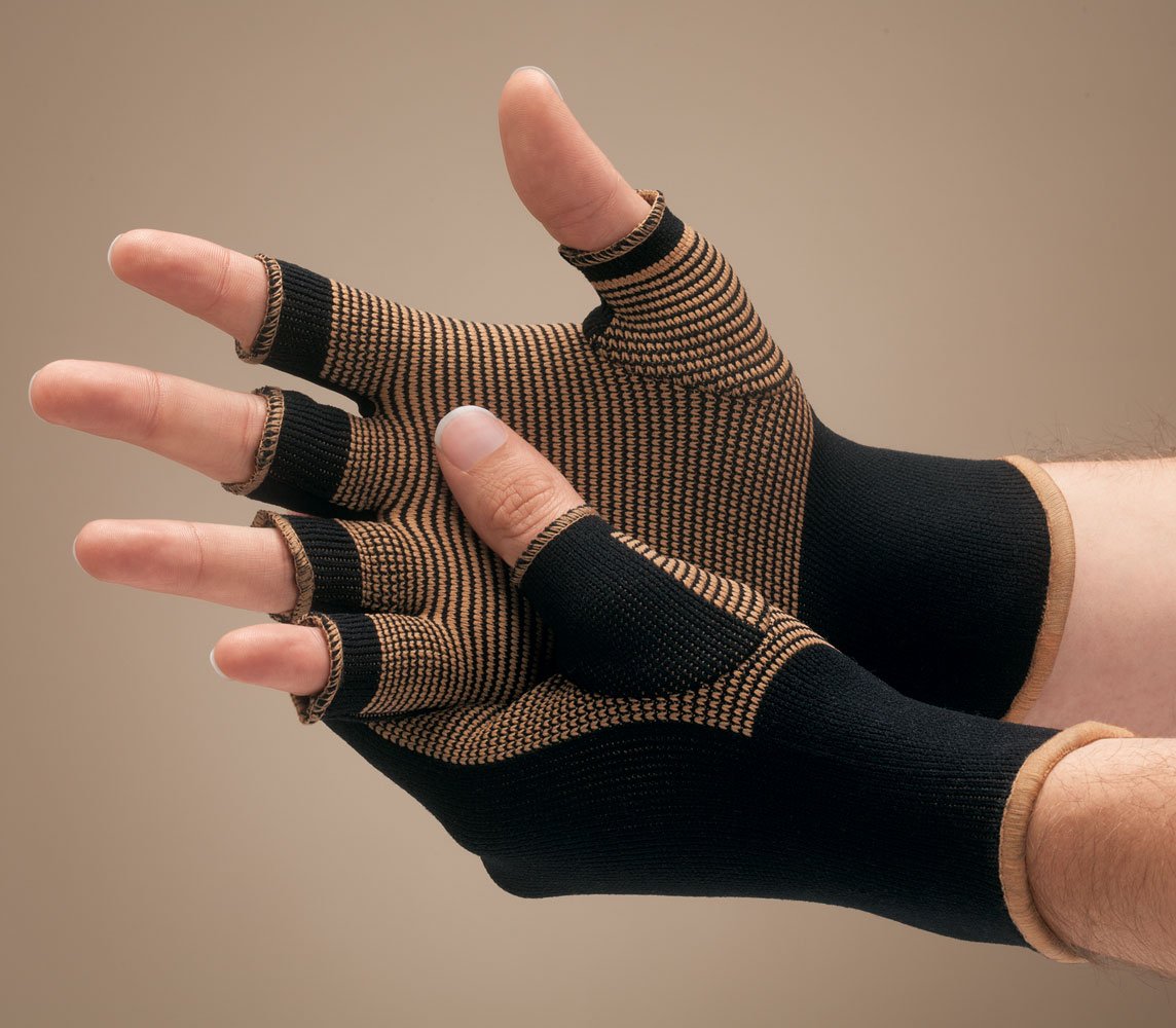 Copper Compression Gloves for Arthritis Pain Relief - Breathable & Supportive Hand Gloves for Joint Pain, Swelling & Circulation - Ideal for Typing, Gardening & Daily Activities
