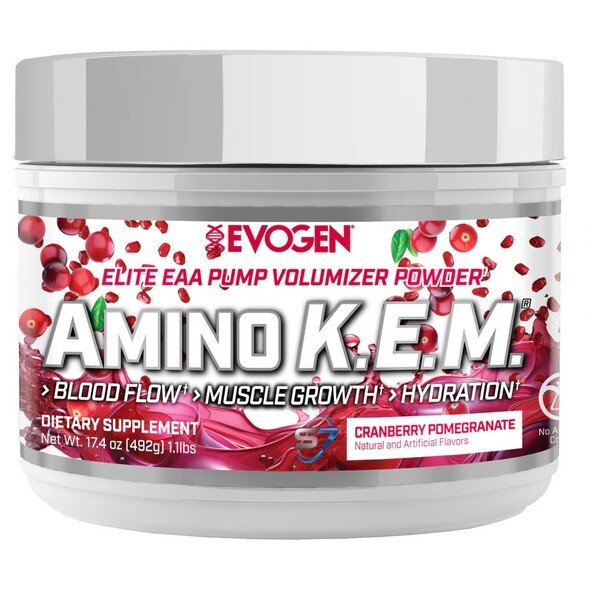 Evogen Amino K.E.M. EAA 492g - Premium Essential Amino Acid Supplement for Muscle Recovery & Performance - Ideal for Workout, Fitness & Bodybuilding