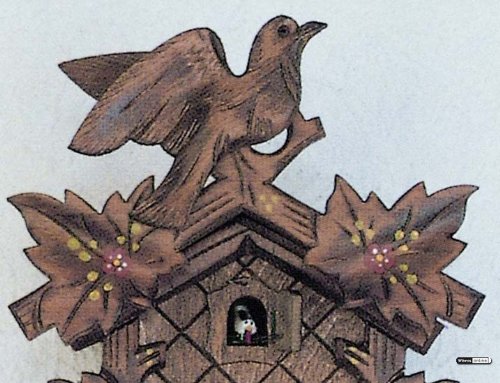 Authentic German Cuckoo Clock with Five Leaves & Singing Bird - SC 80/10 Model | Perfect for Home Decor, Gift & Traditional European Style Interiors