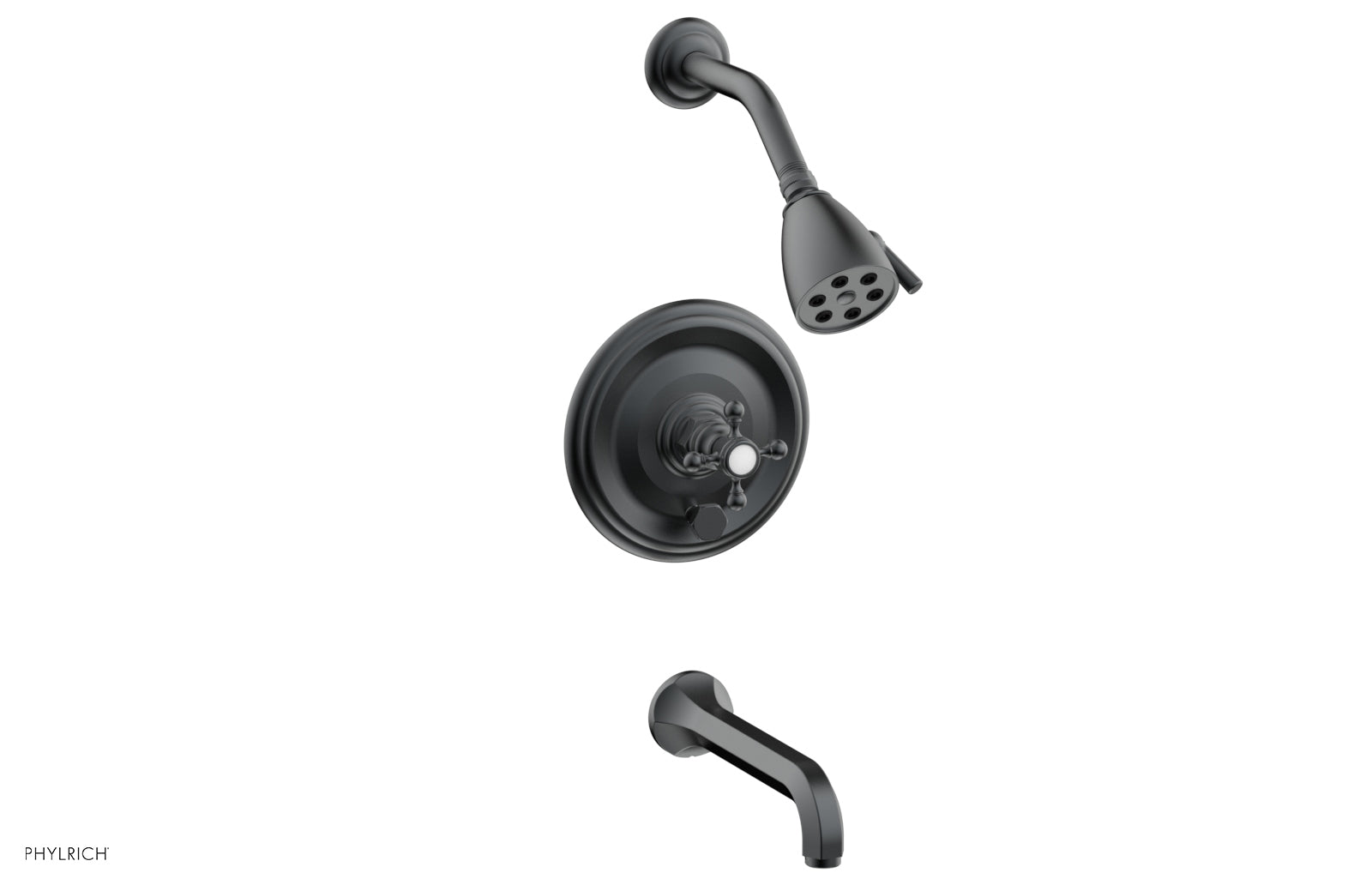 HEX TRADITIONAL Pressure Balance Tub and Shower Set 500 26 - Chrome Finish Bathroom Faucet for Modern Homes | Perfect for Master Bathrooms & Guest Suites