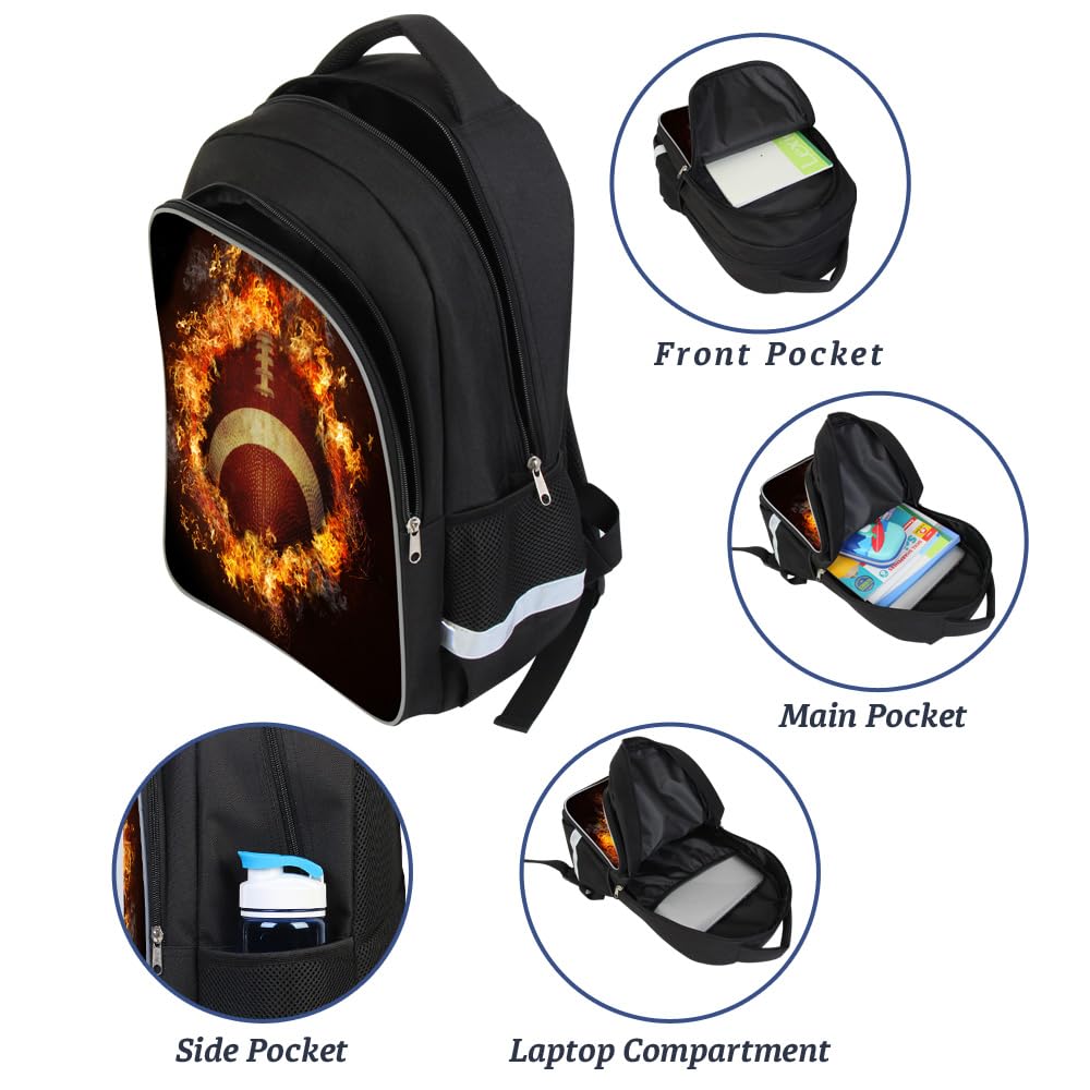 **Luminous 3D Print School Backpack - Large Capacity Lightweight Bookbag for Kids & Teens - Perfect for School, Travel, and Outdoor Adventures**