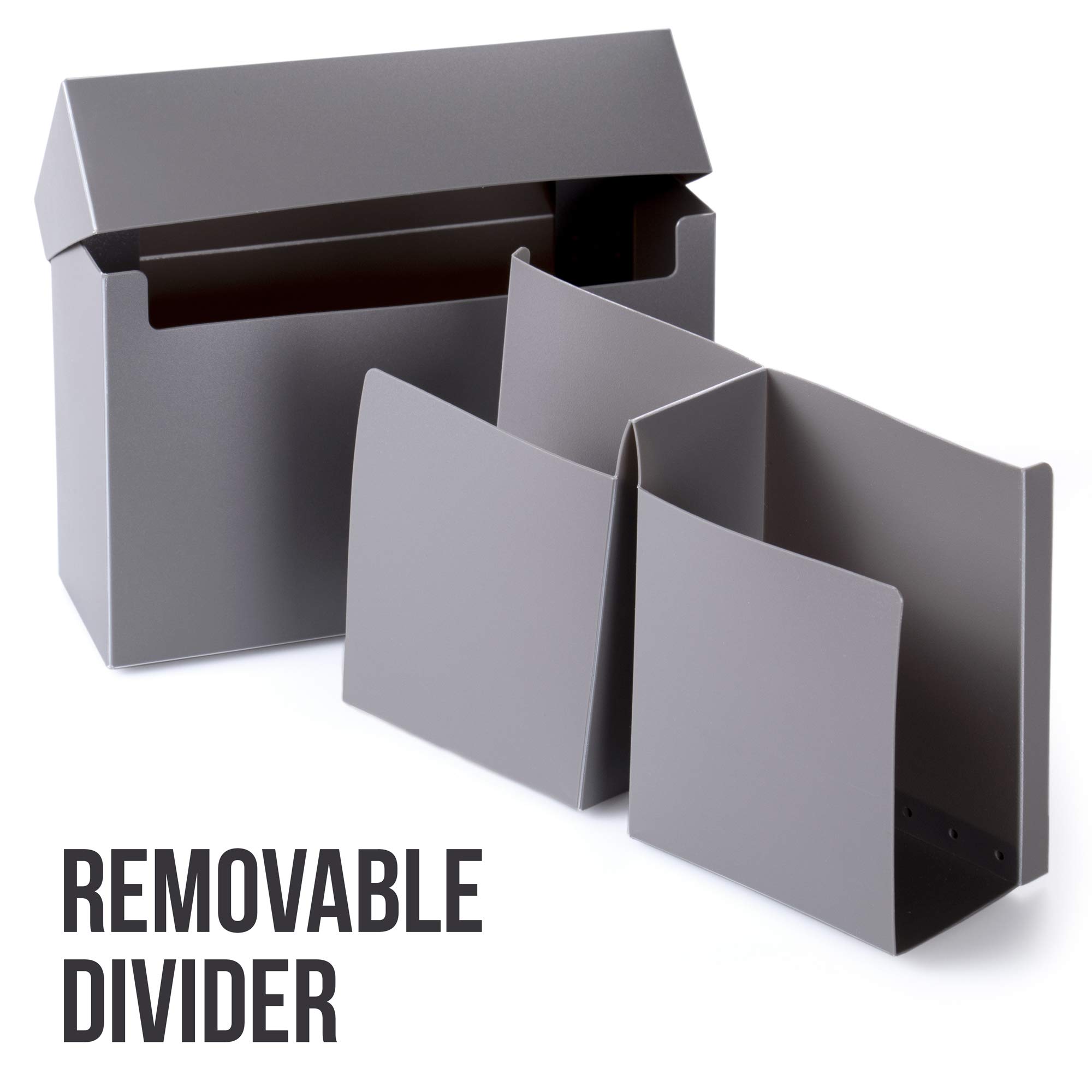 Durable Plastic Double Deck Card Storage Box - Perfect for Sleeved & Unsleeved Collectible Trading Cards | Card Game Organizer for MTG, Pokemon & Board Games