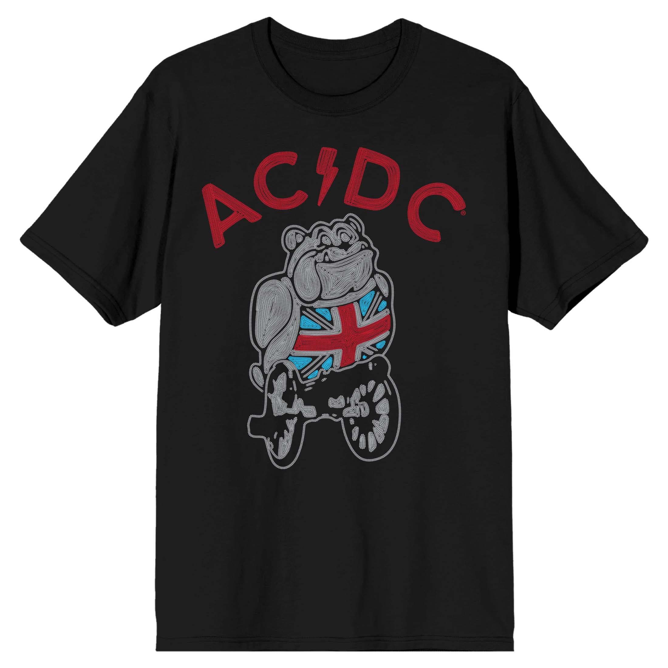 AC/DC Bulldog On Wheels Men's Black Graphic T-Shirt | Rock Band Tee for Concerts & Casual Wear