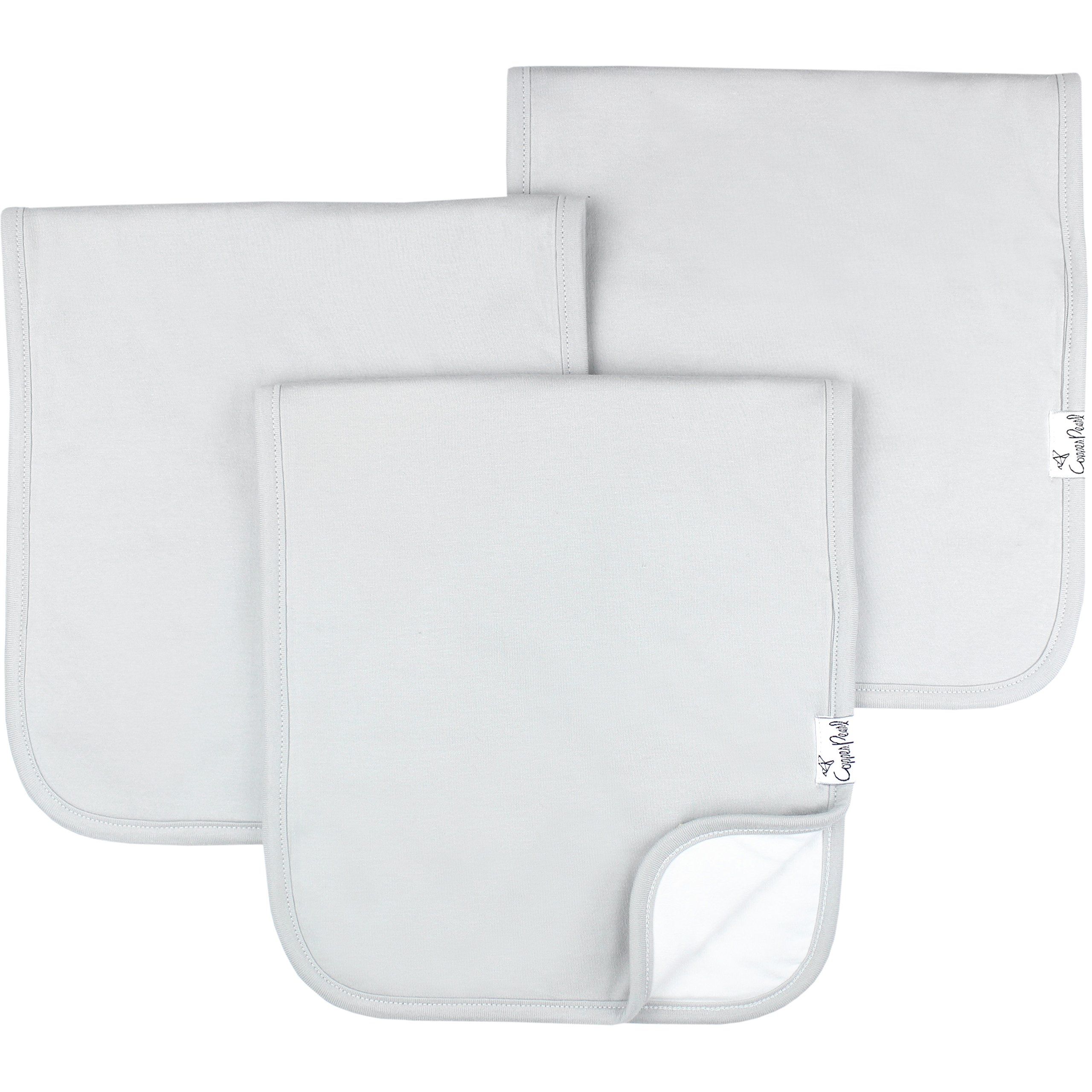 Premium Baby Burp Cloths - 3-Pack Large Soft Cotton Spit Up Rags with 3 Absorbent Layers, Ideal for Newborns & Baby Showers (21