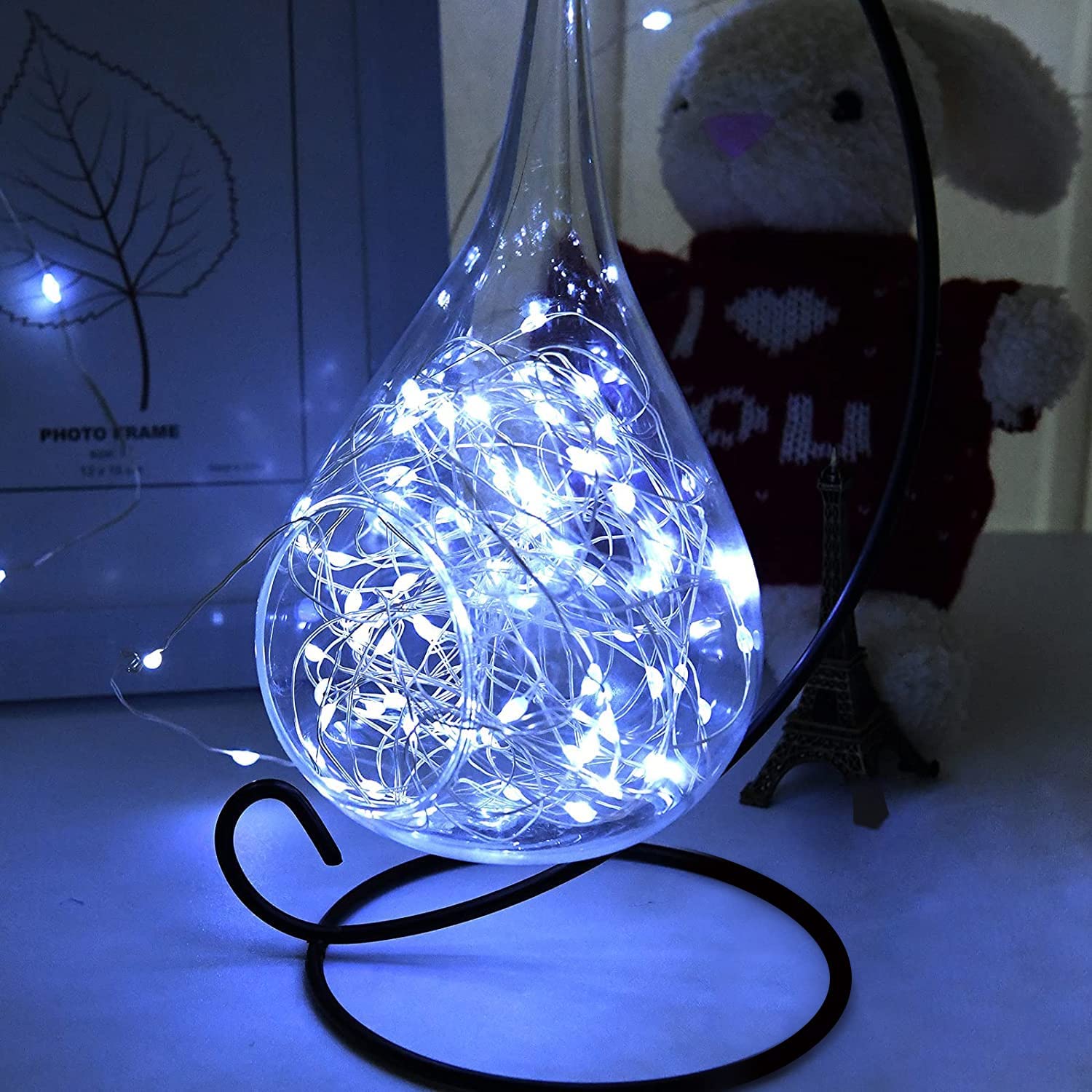 Sanniu 6 Pack Fairy Lights Battery Operated - 5m Cool White Starry String Lights for Christmas, Wedding & Home Decor