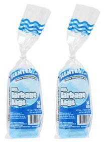 Greenbrier Scented 4 Gallon Trash Bags - 100 Count (2 Packs of 50) Small Wastebasket Liners with Fresh Mountain Air Fragrance | Perfect for Office, Bathroom & Bedroom Waste Bins