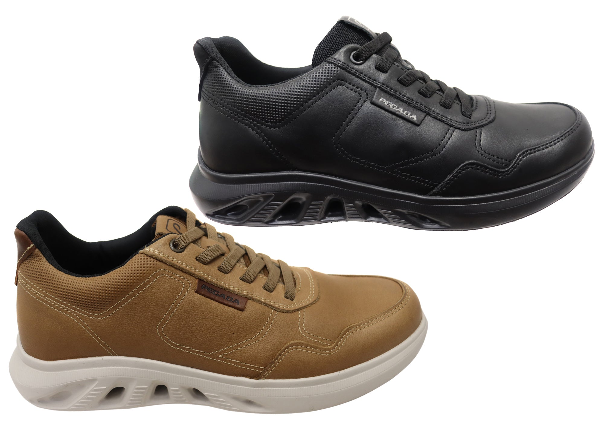 Pegada Endure Men's Comfortable Leather Casual Shoes - Handmade in Brazil - Perfect for Walking, Travel & Everyday Wear