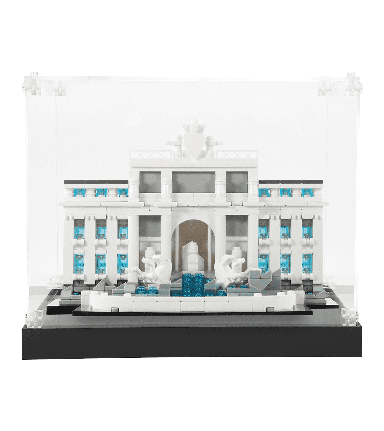 LEGO Architecture Trevi Fountain Display Case 21020 - Premium Acrylic Protector for Collectible Sets - Perfect for Showcasing in Home, Office, or Museum Displays