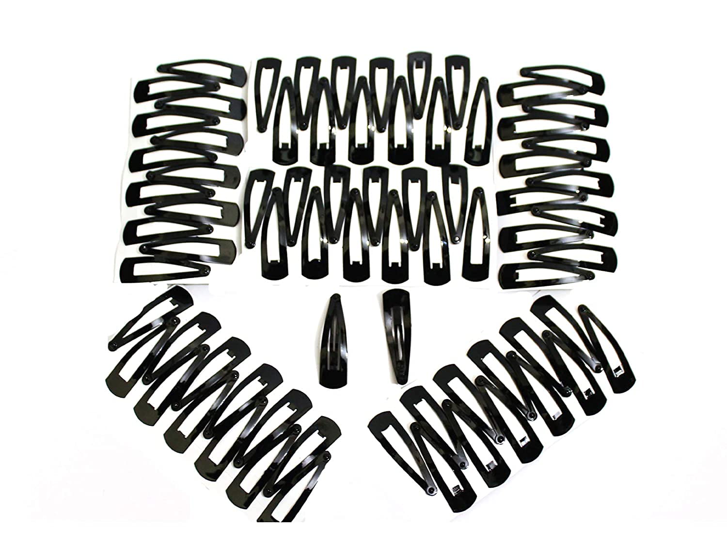 48PCS Black Hair Clips for Women & Girls - Simple Barrettes Hairpins, BB Clips, Headbands - Hair Accessories for School, Work, Party & Everyday Use
